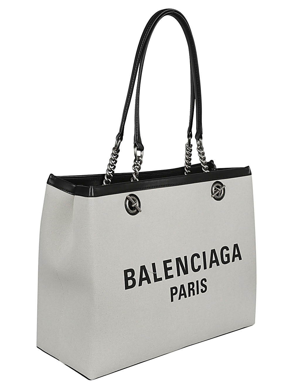 Balenciaga Canvas Logo Print Tote Bag Glam Steals