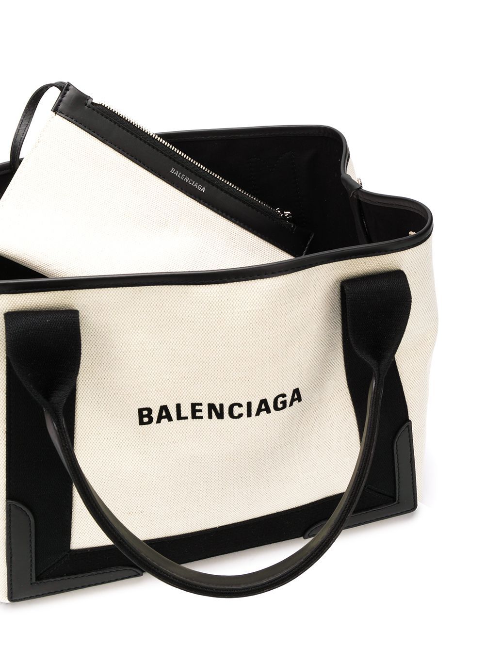 Balenciaga Canvas Tote with Removable Pouch Glam Steals