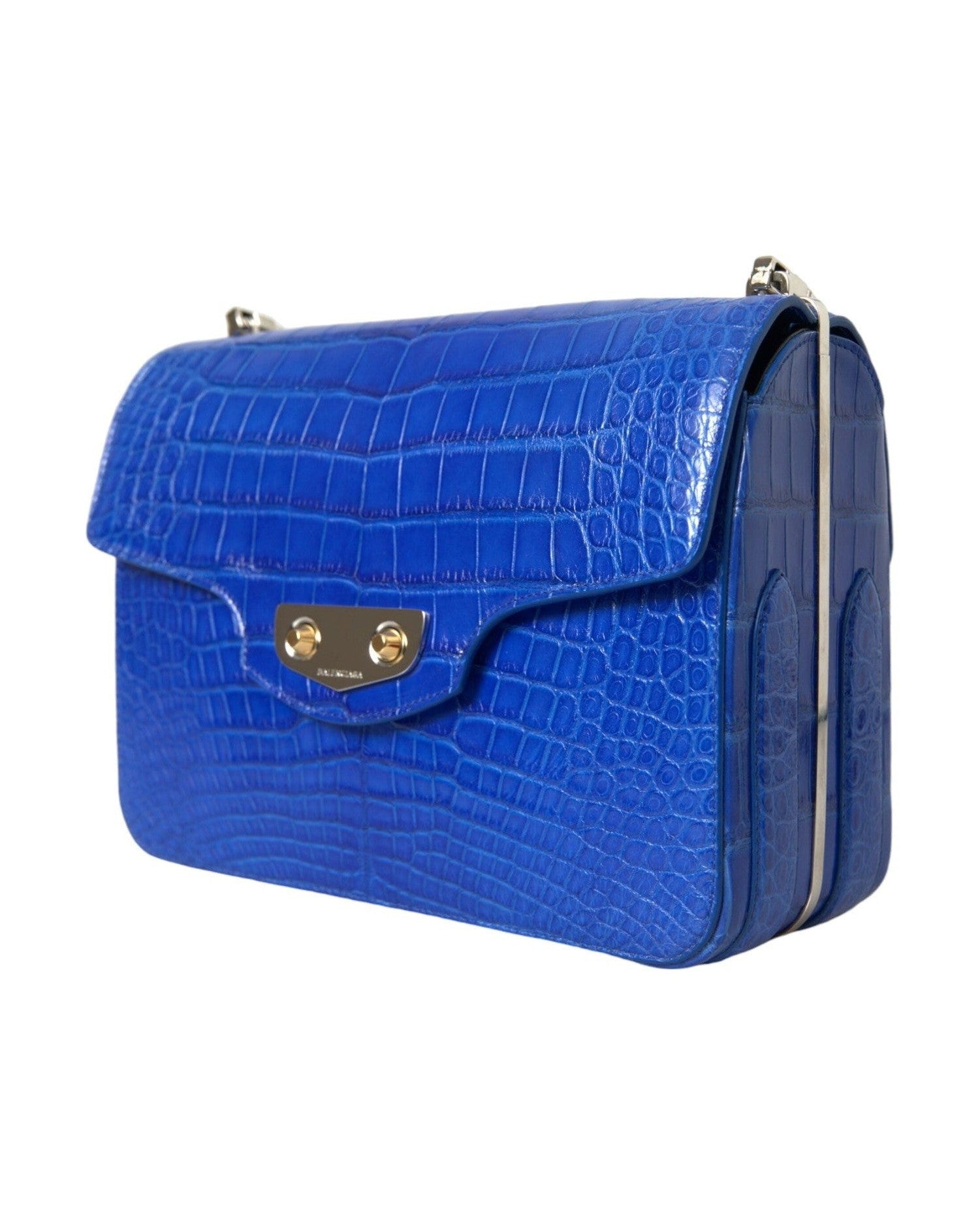 Balenciaga Chic Alligator Skin Chain Shoulder Bag Glam Steals