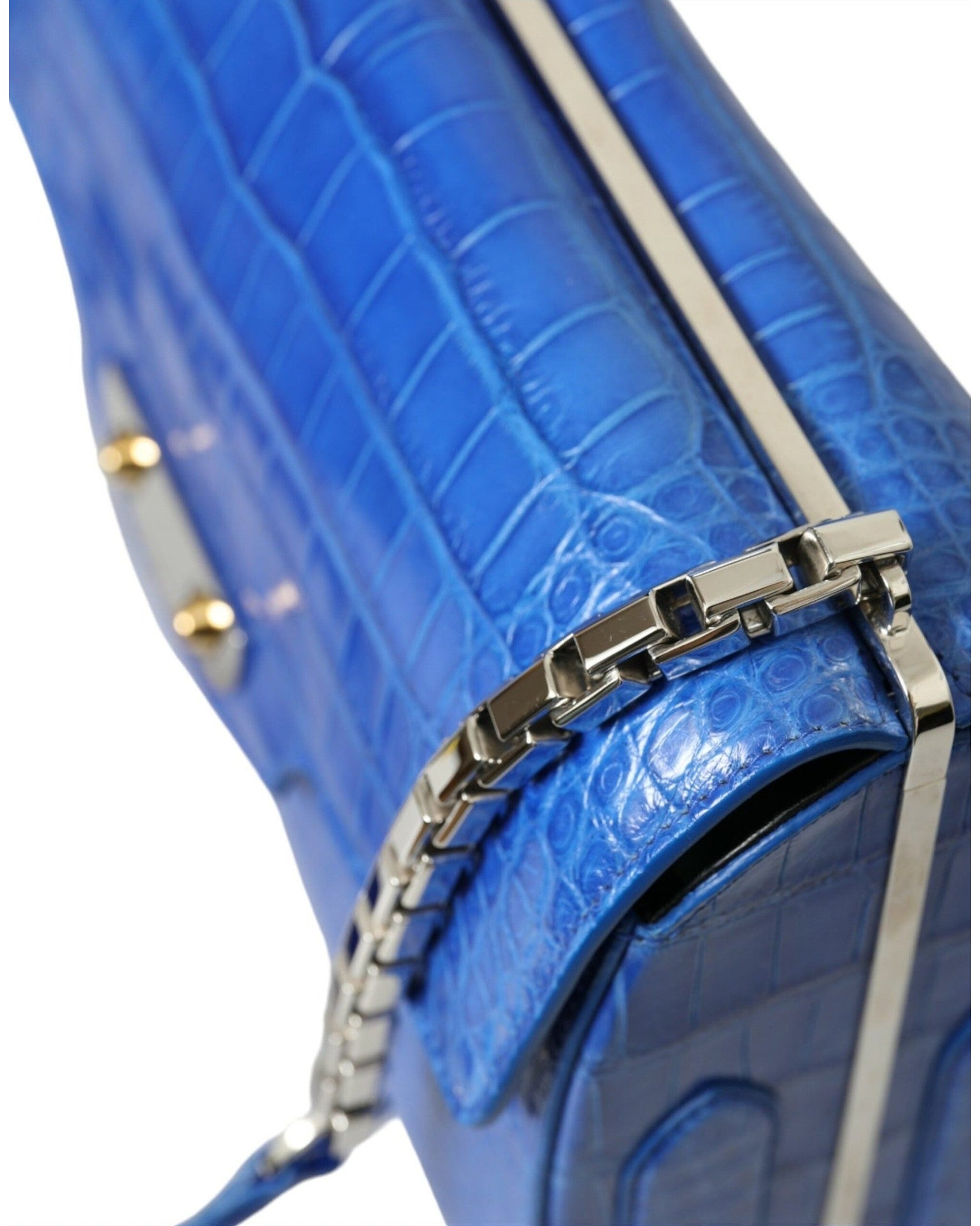 Balenciaga Chic Alligator Skin Chain Shoulder Bag Glam Steals