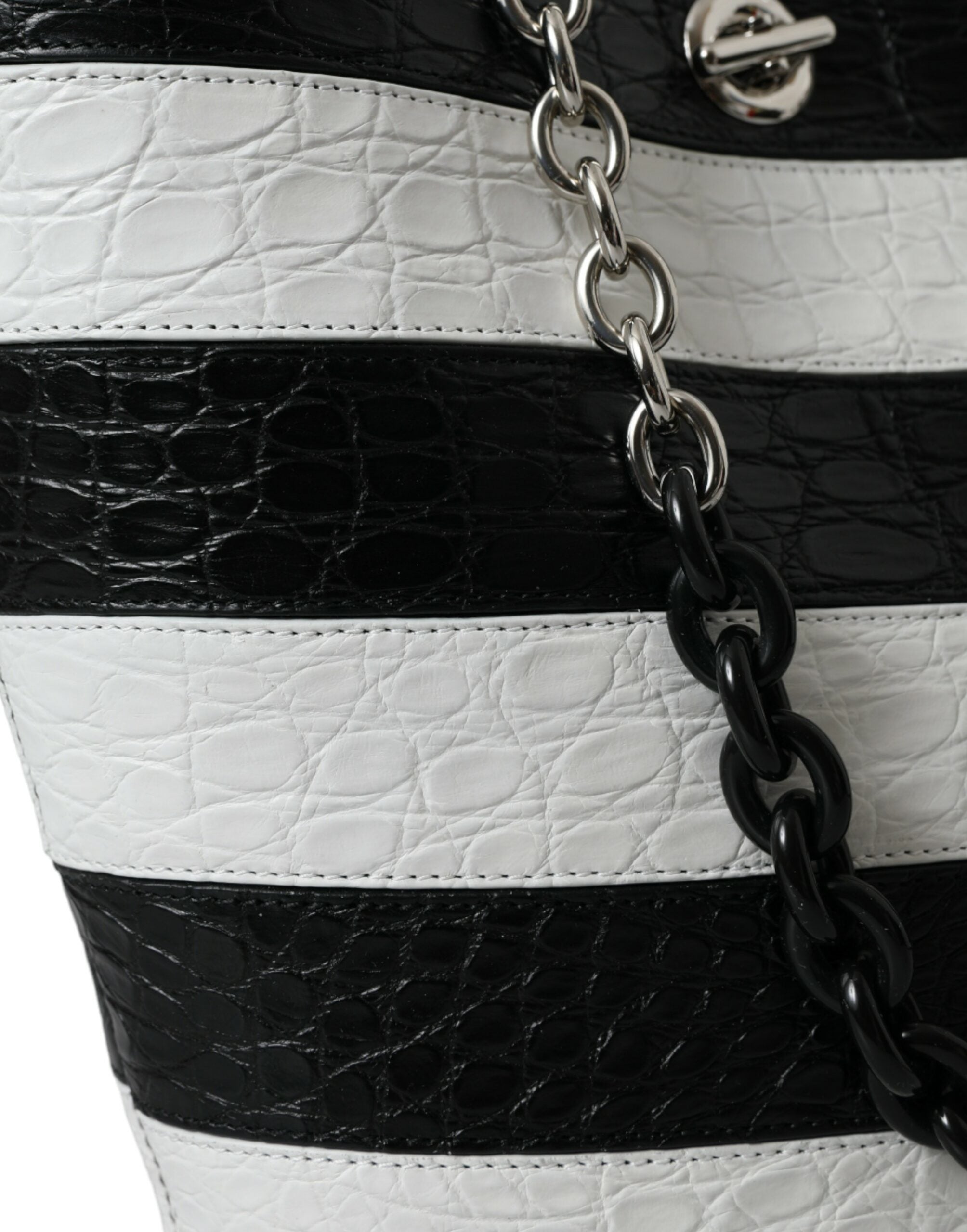 Balenciaga Chic Crocodile Leather Maxi Bucket Bag Glam Steals
