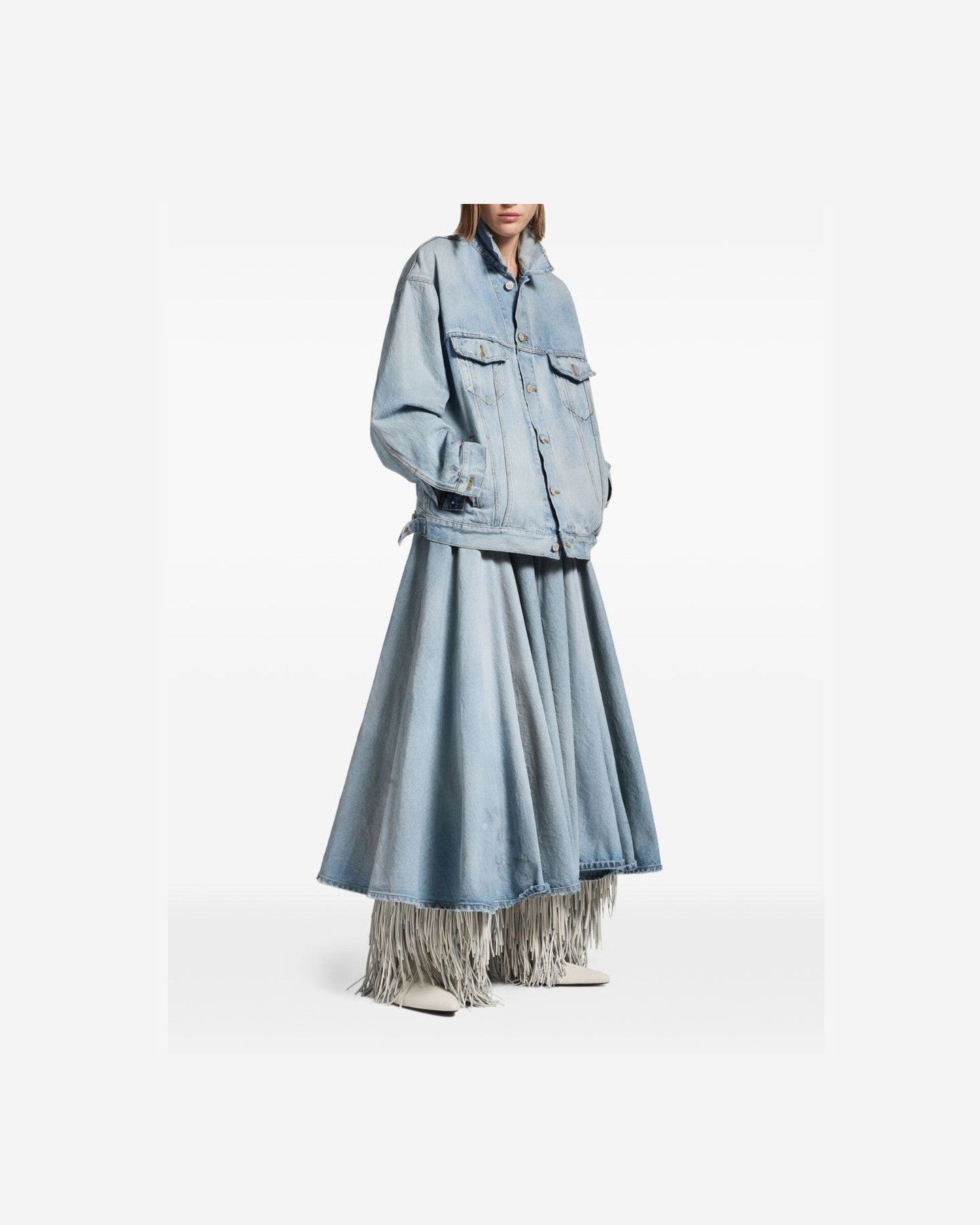 Balenciaga Clear Blue Skirt Glam Steals