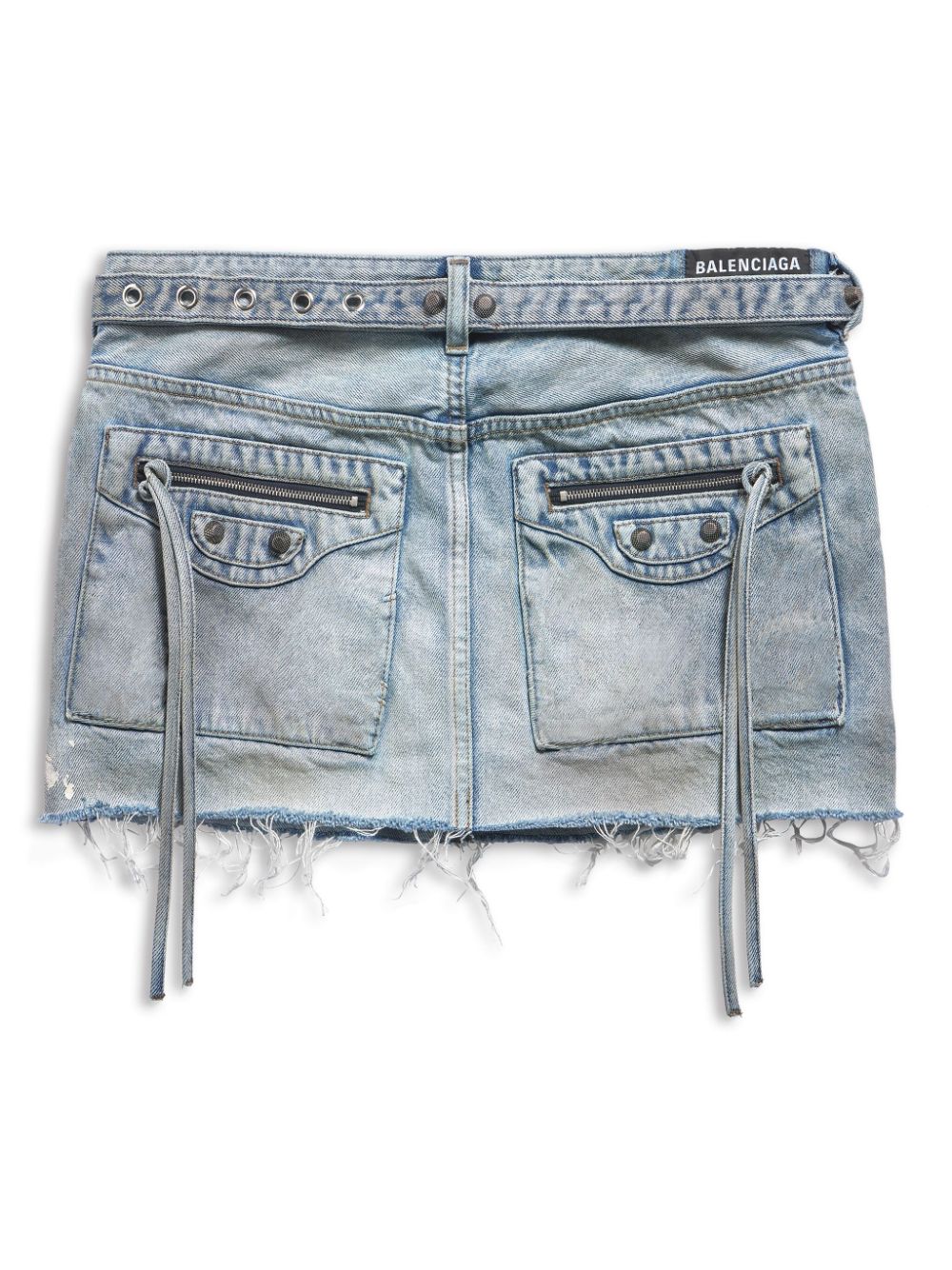 Balenciaga Denim Cagole Miniskirt Glam Steals