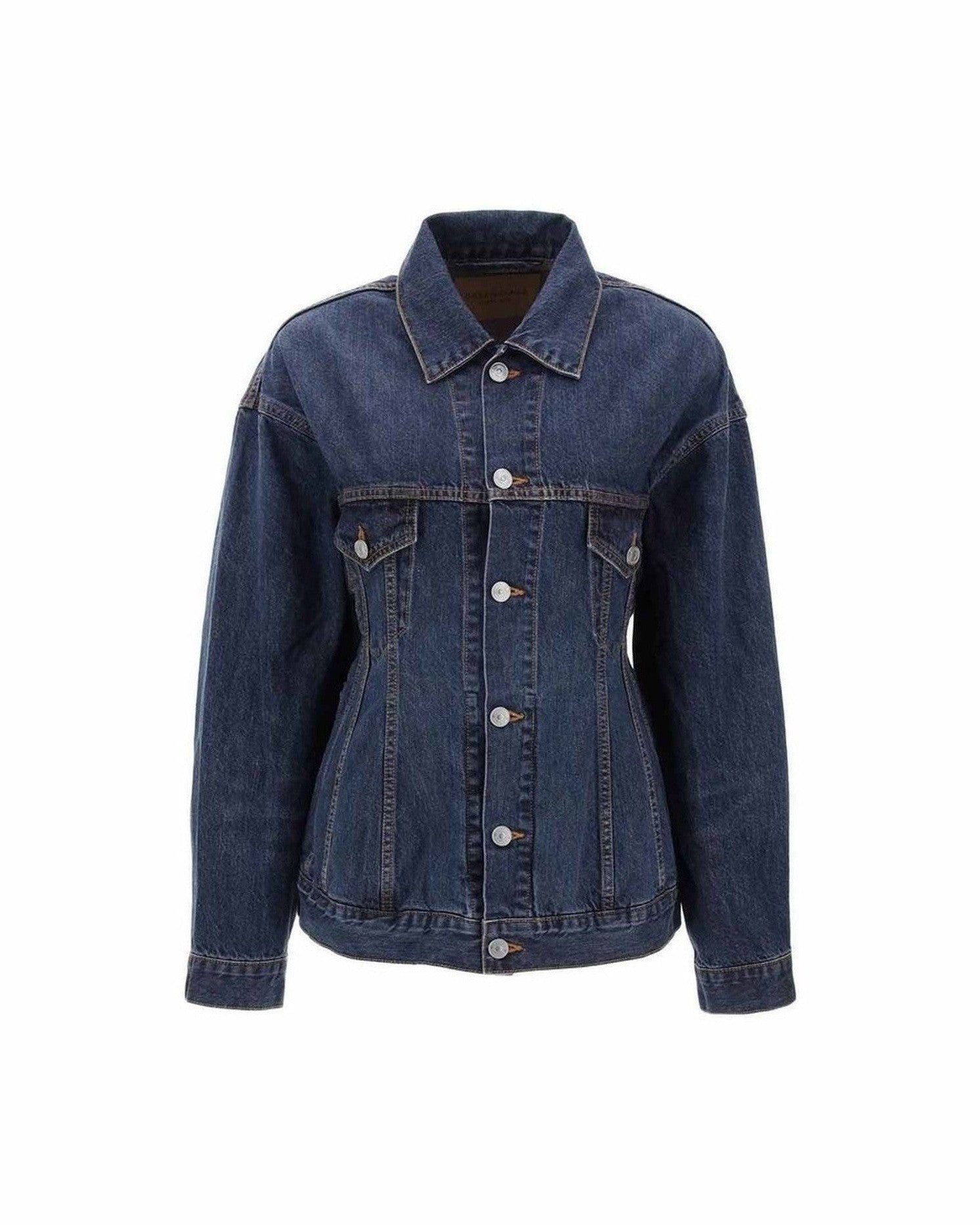 Balenciaga Denim Hourglass Jacket Glam Steals