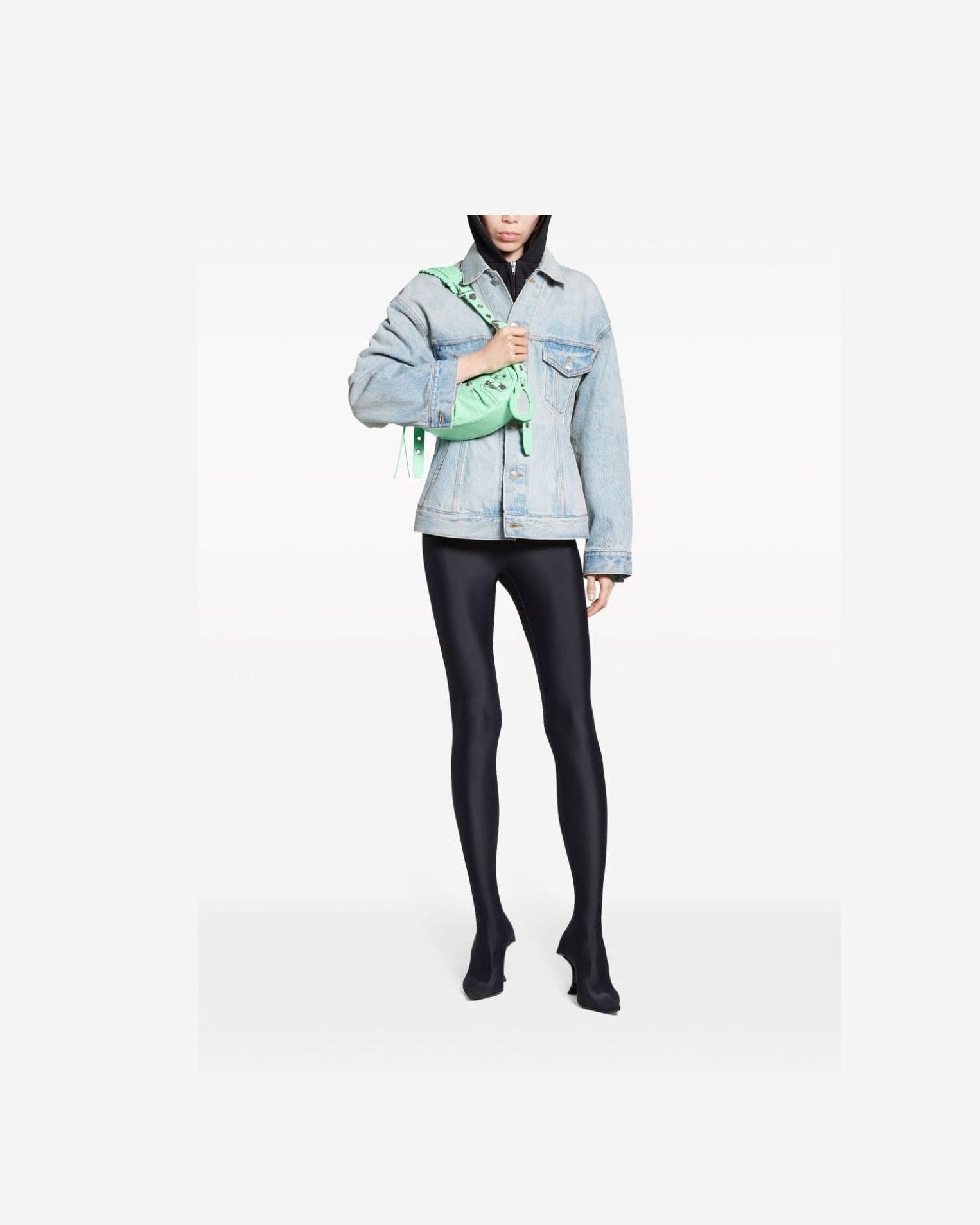 Balenciaga Denim Hourglass Silhouette Jacket Glam Steals