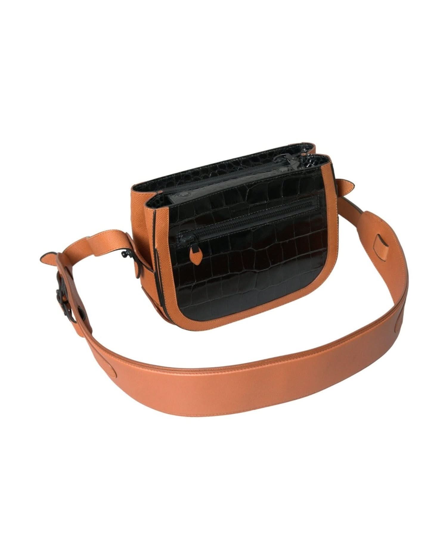 Balenciaga Elegant Crocodile Leather Camera Bag Shoulder Bags