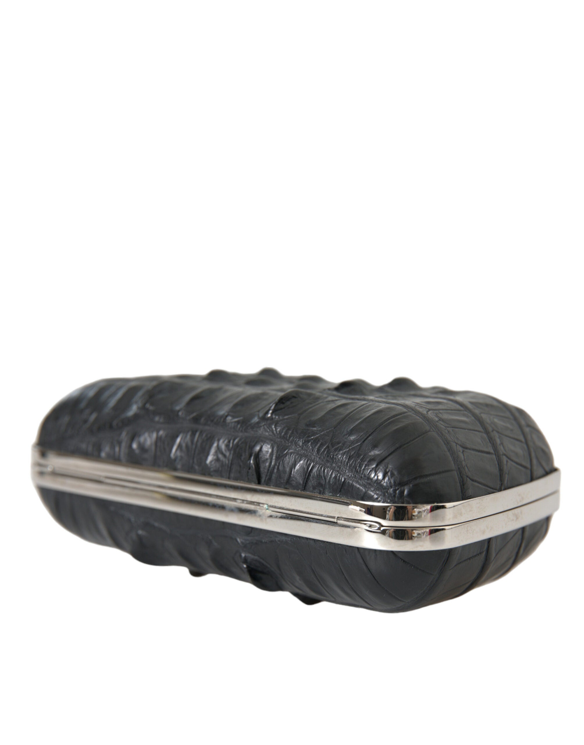 Balenciaga Elegant Crocodile Leather Evening Clutch Glam Steals