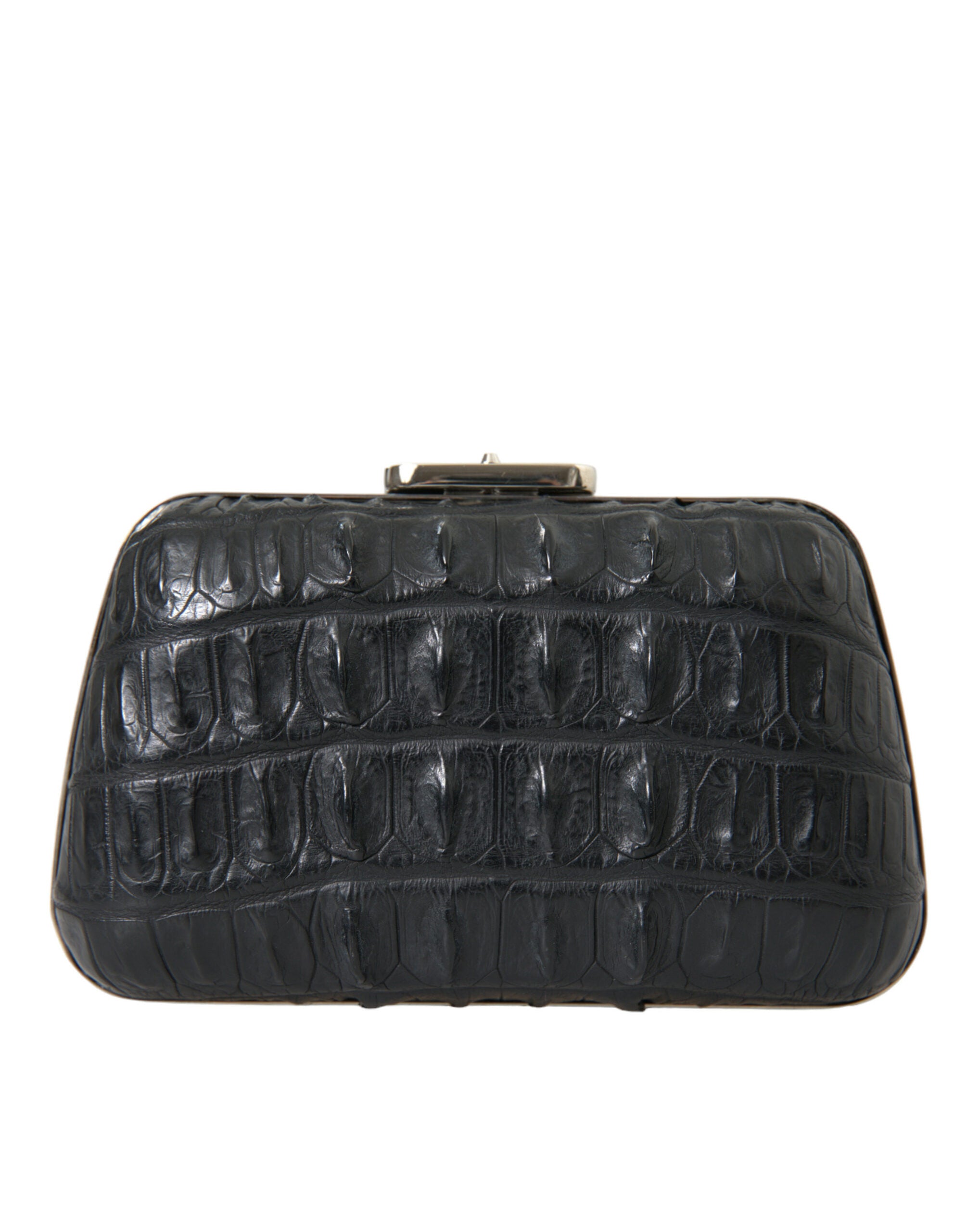 Balenciaga Elegant Crocodile Leather Evening Clutch Glam Steals