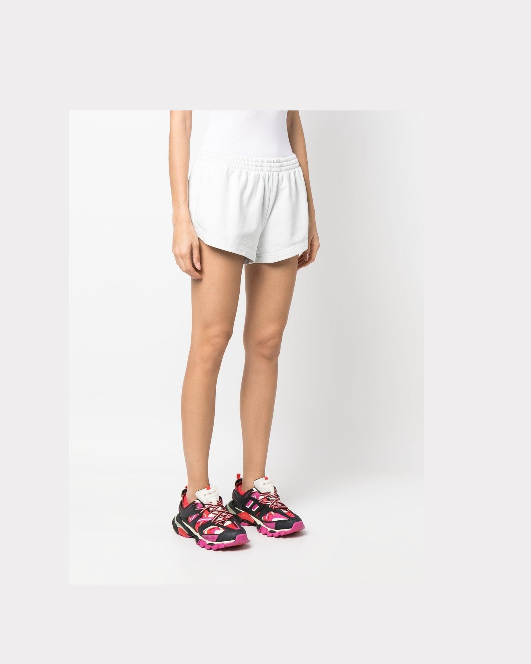 Balenciaga Flared Elasticated Waist Shorts Glam Steals