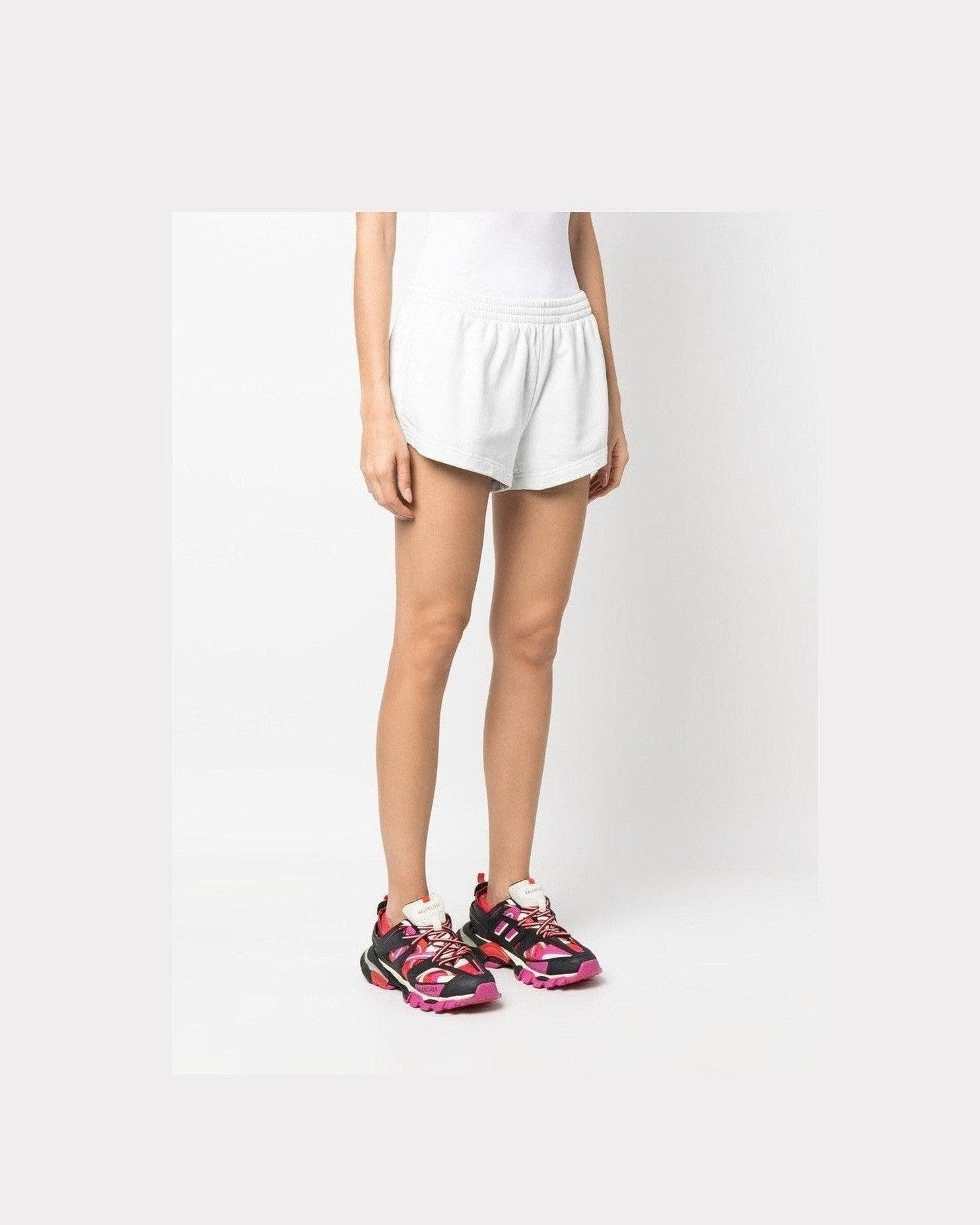 Balenciaga Flared Elasticated Waist Shorts Glam Steals