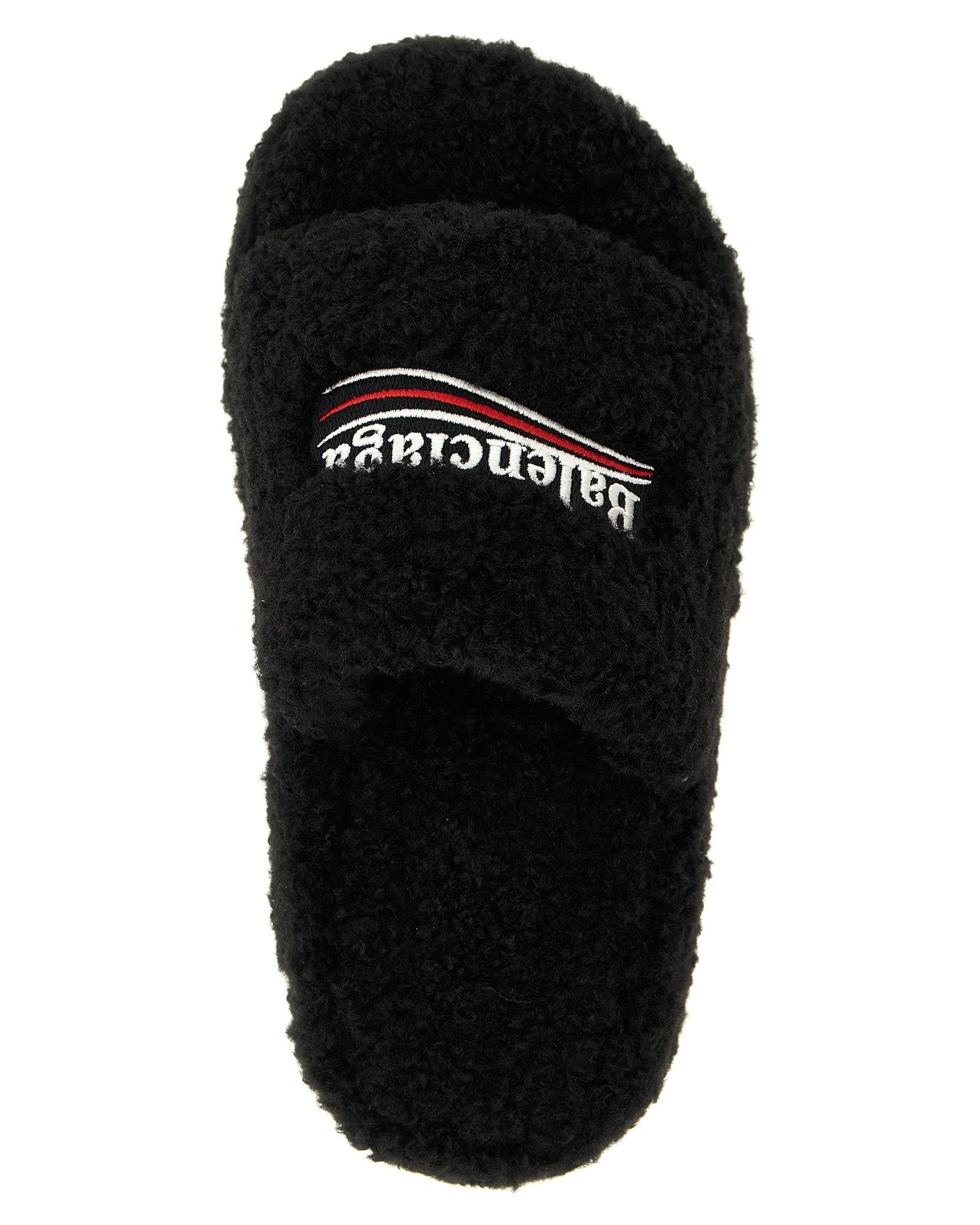 Balenciaga Furry Platform Slides Glam Steals