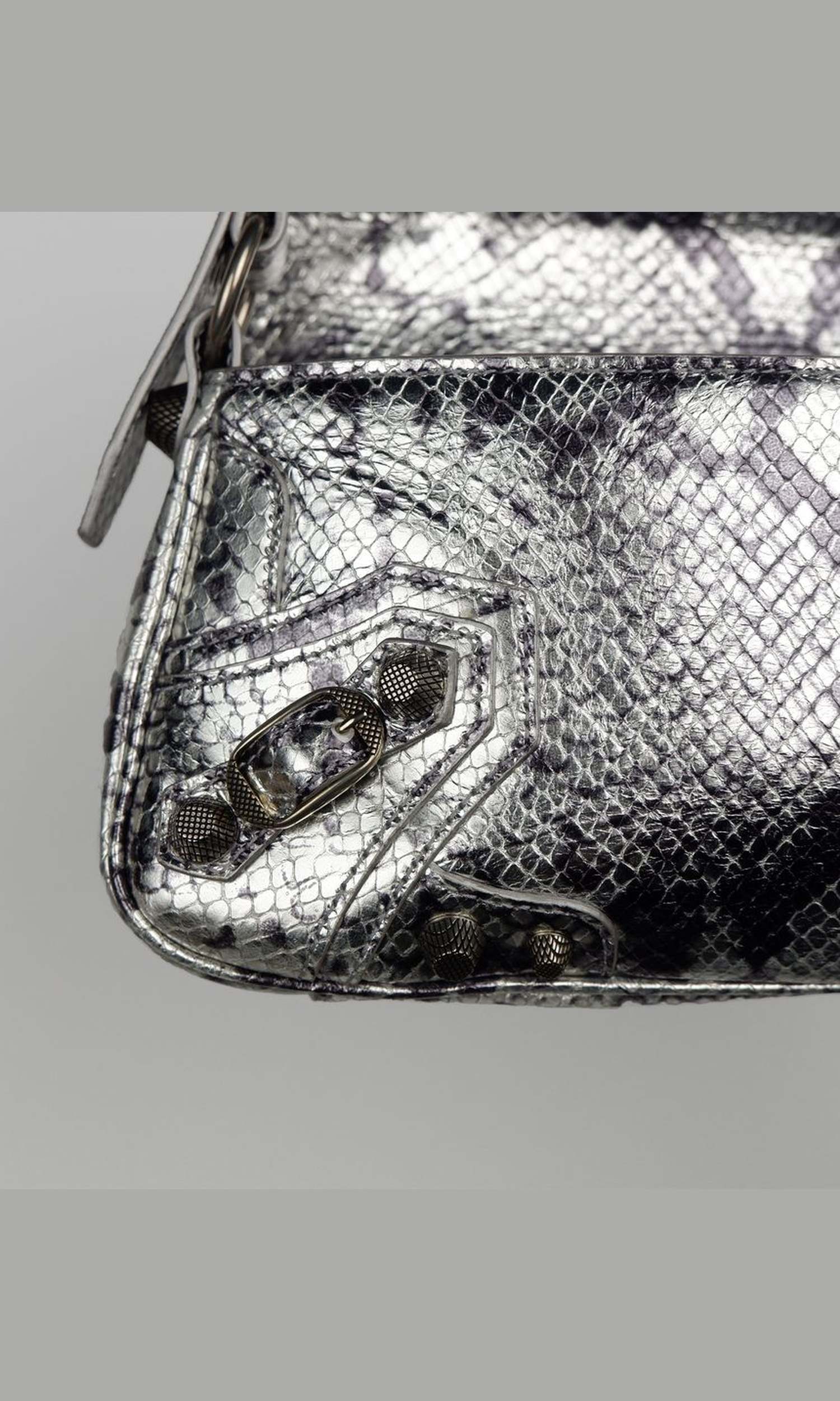 Balenciaga Gray Calfskin Handbag Glam Steals