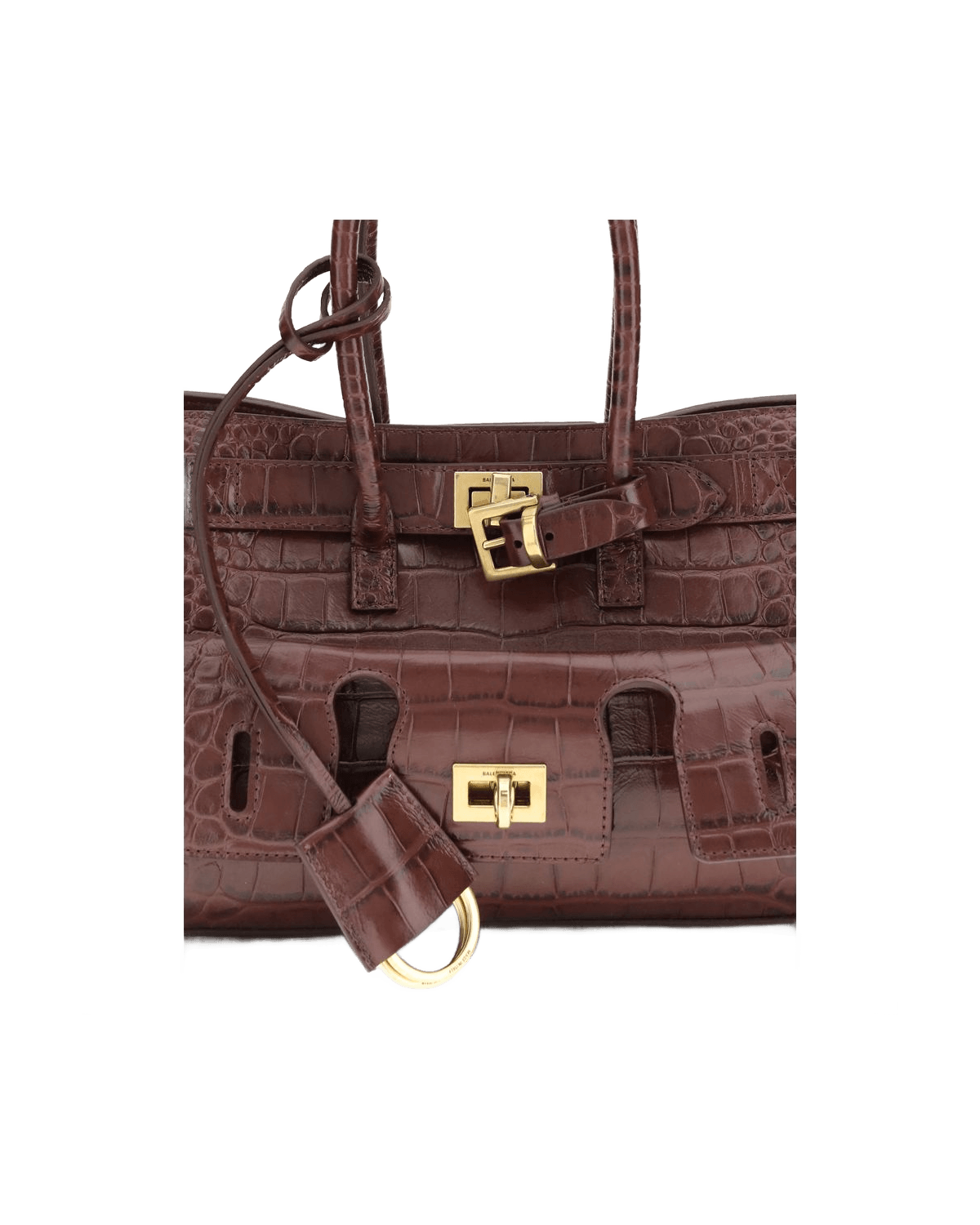 Balenciaga Calf Leather Bos Taurus Bordeaux Shoulder Bag Glam Steals