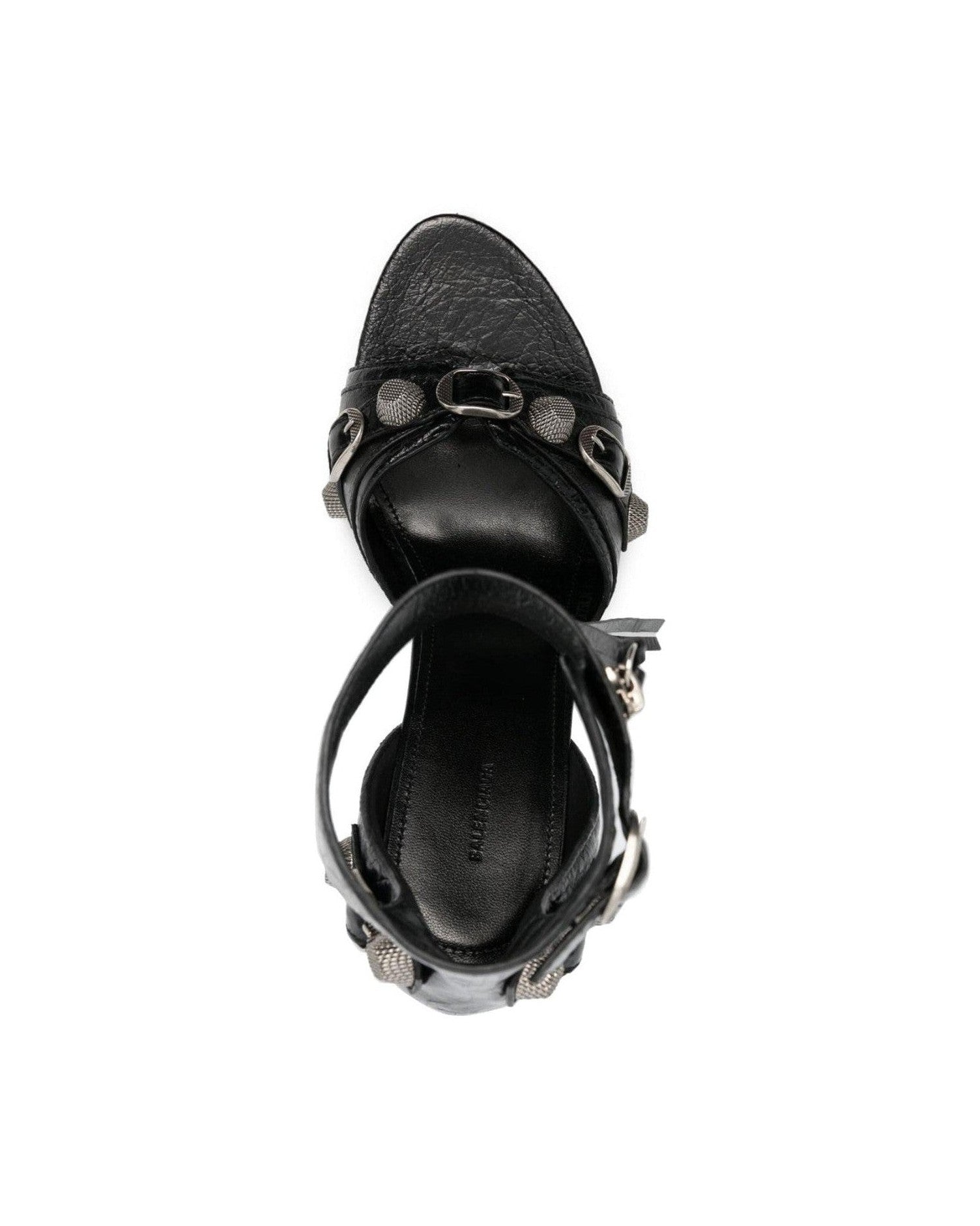 Balenciaga Leather Cagole 110mm Sandals Glam Steals
