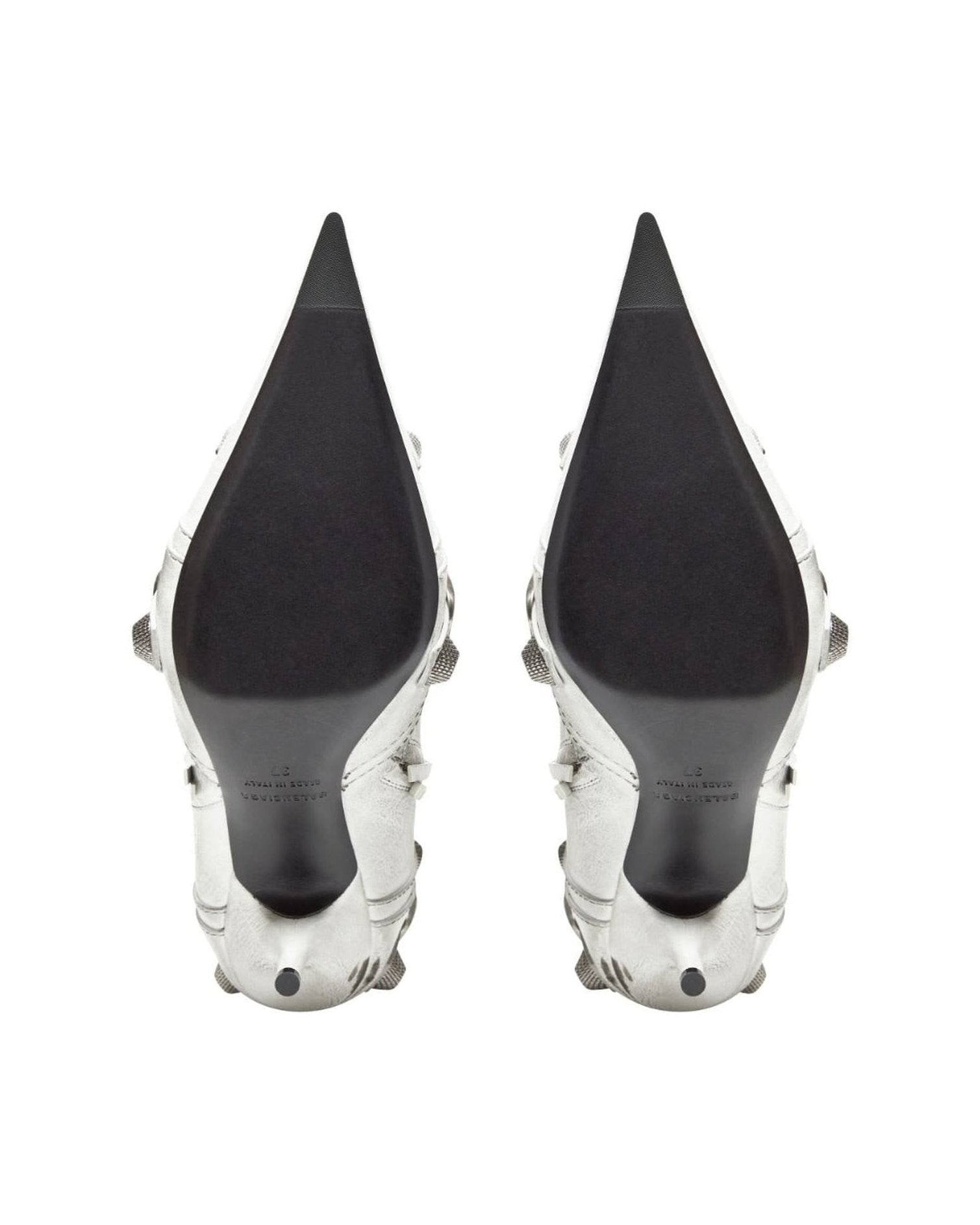 Balenciaga Leather Cagole Boots Glam Steals