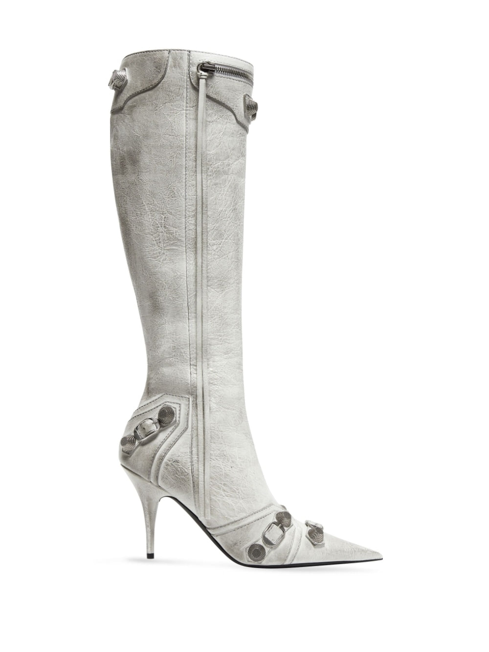 Balenciaga Leather Cagole Boots Glam Steals