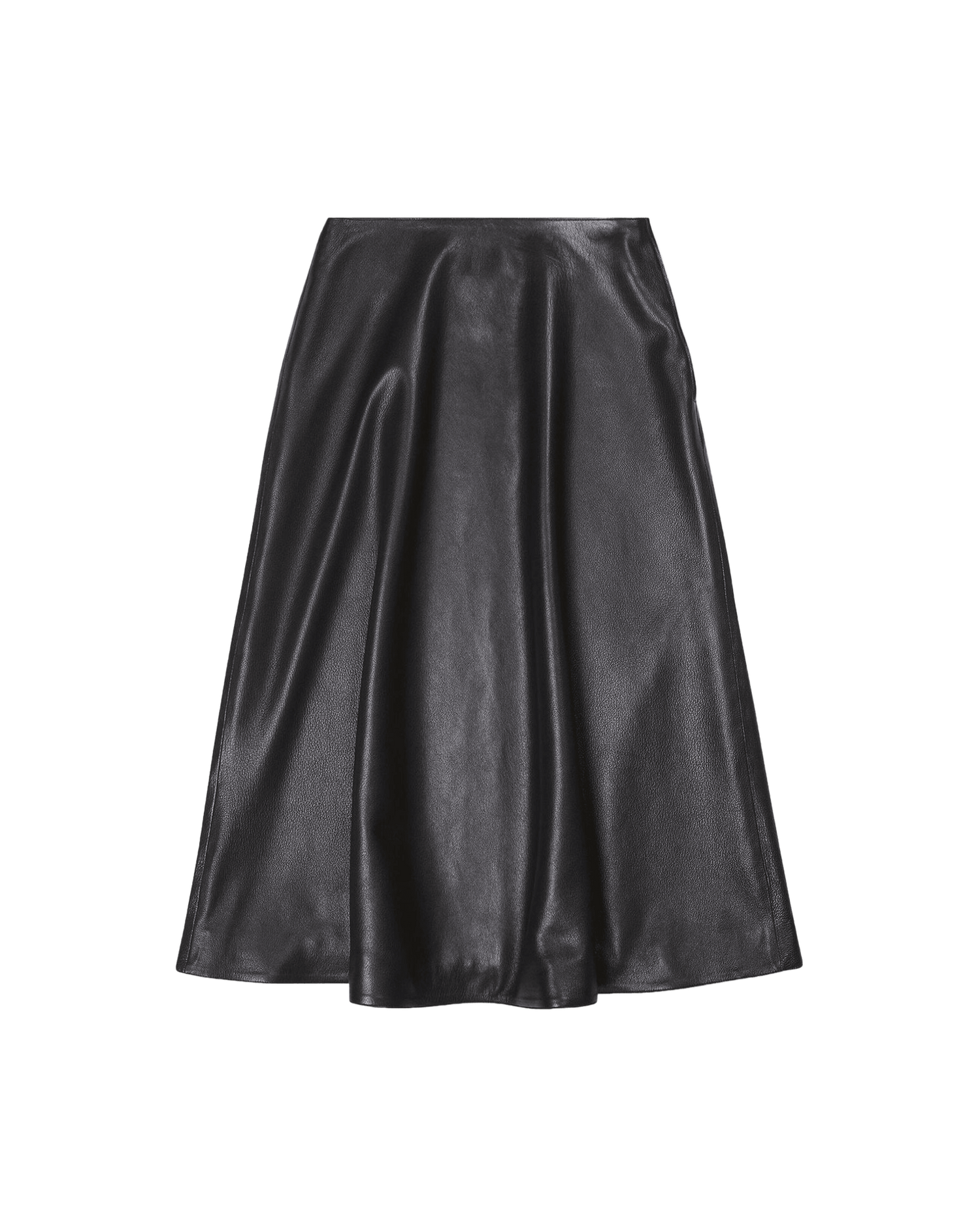Balenciaga Leather Midi Skirt Glam Steals