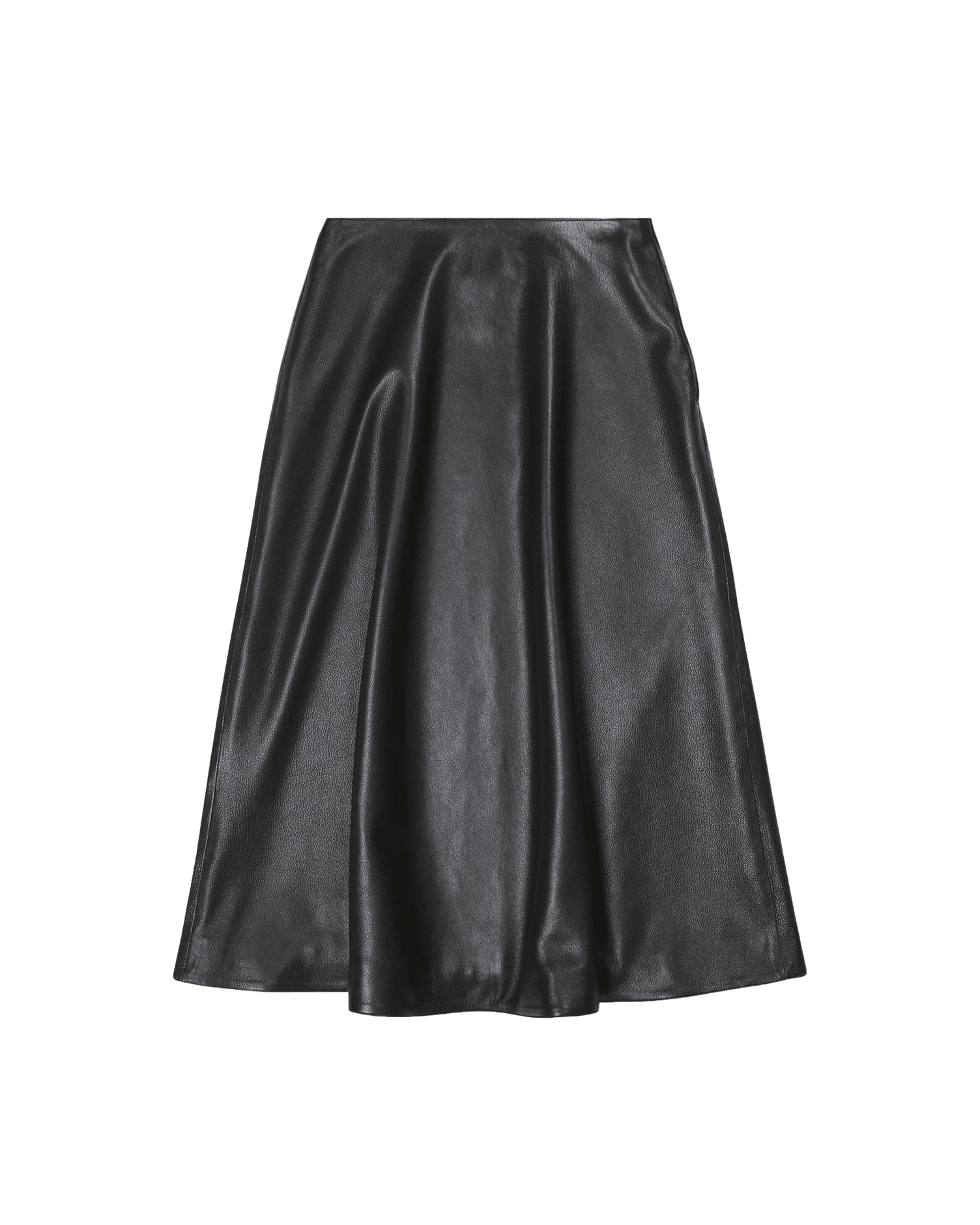 Balenciaga Leather Midi Skirt Glam Steals