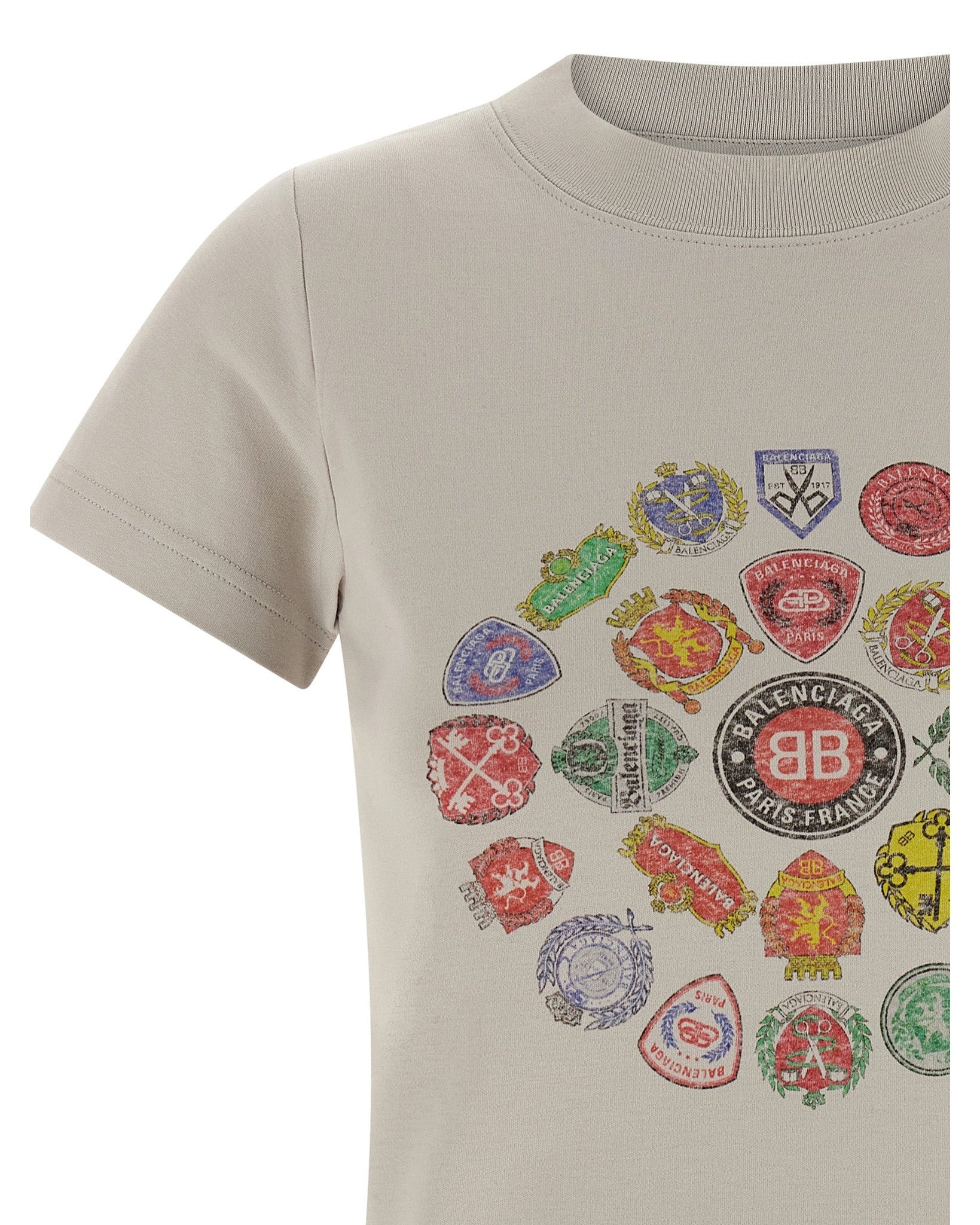 Balenciaga Logo Print T-shirt Glam Steals