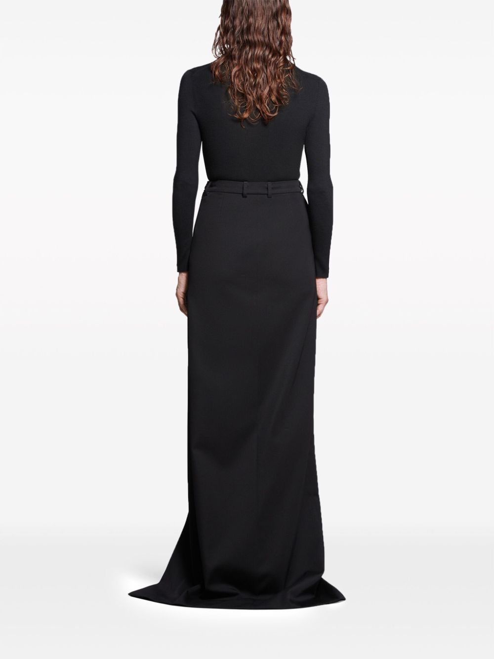 Balenciaga Slit Tailored Maxi Skirt Glam Steals
