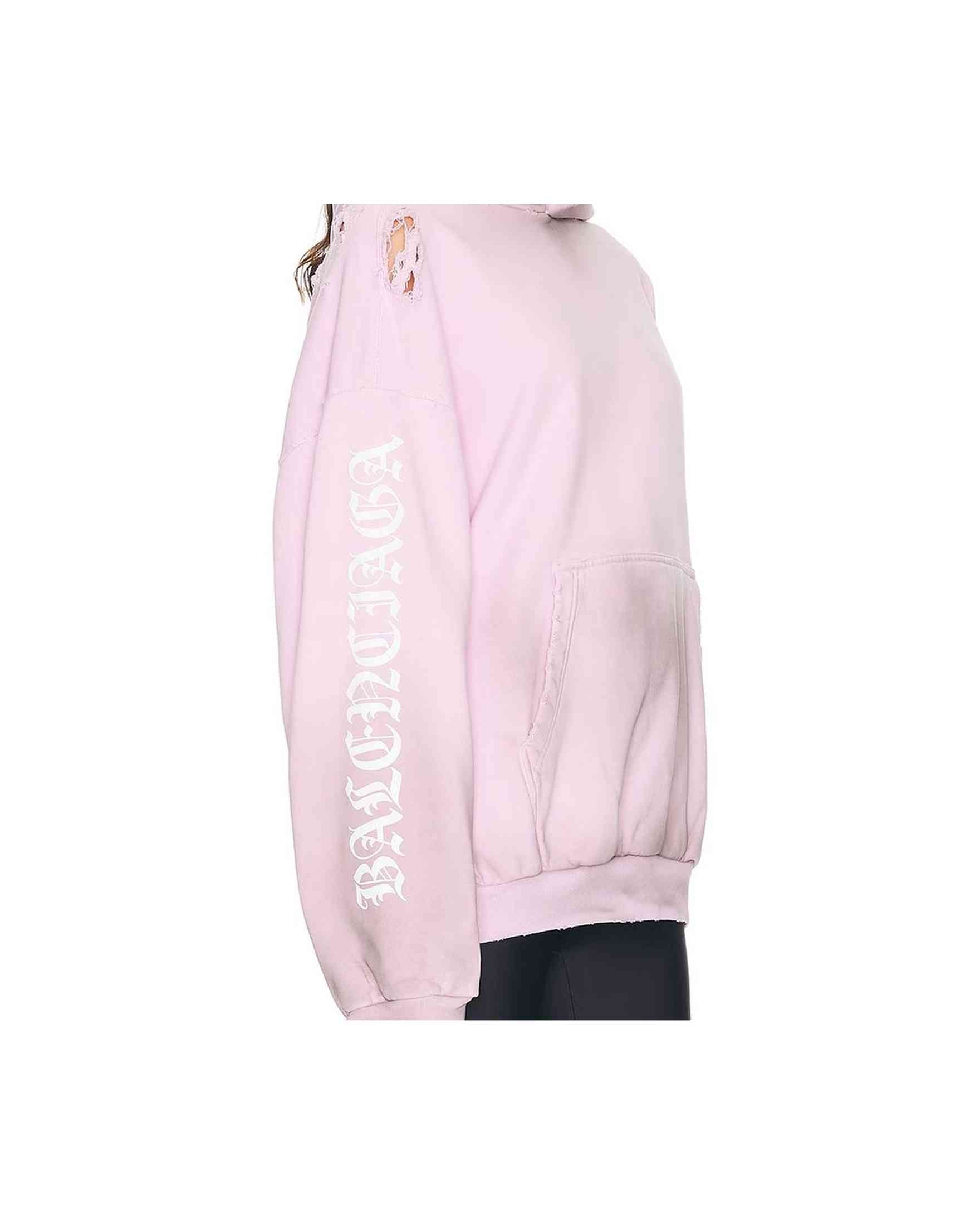 Balenciaga Stencil Medium Fit Hooded Sweat-Shirt Glam Steals