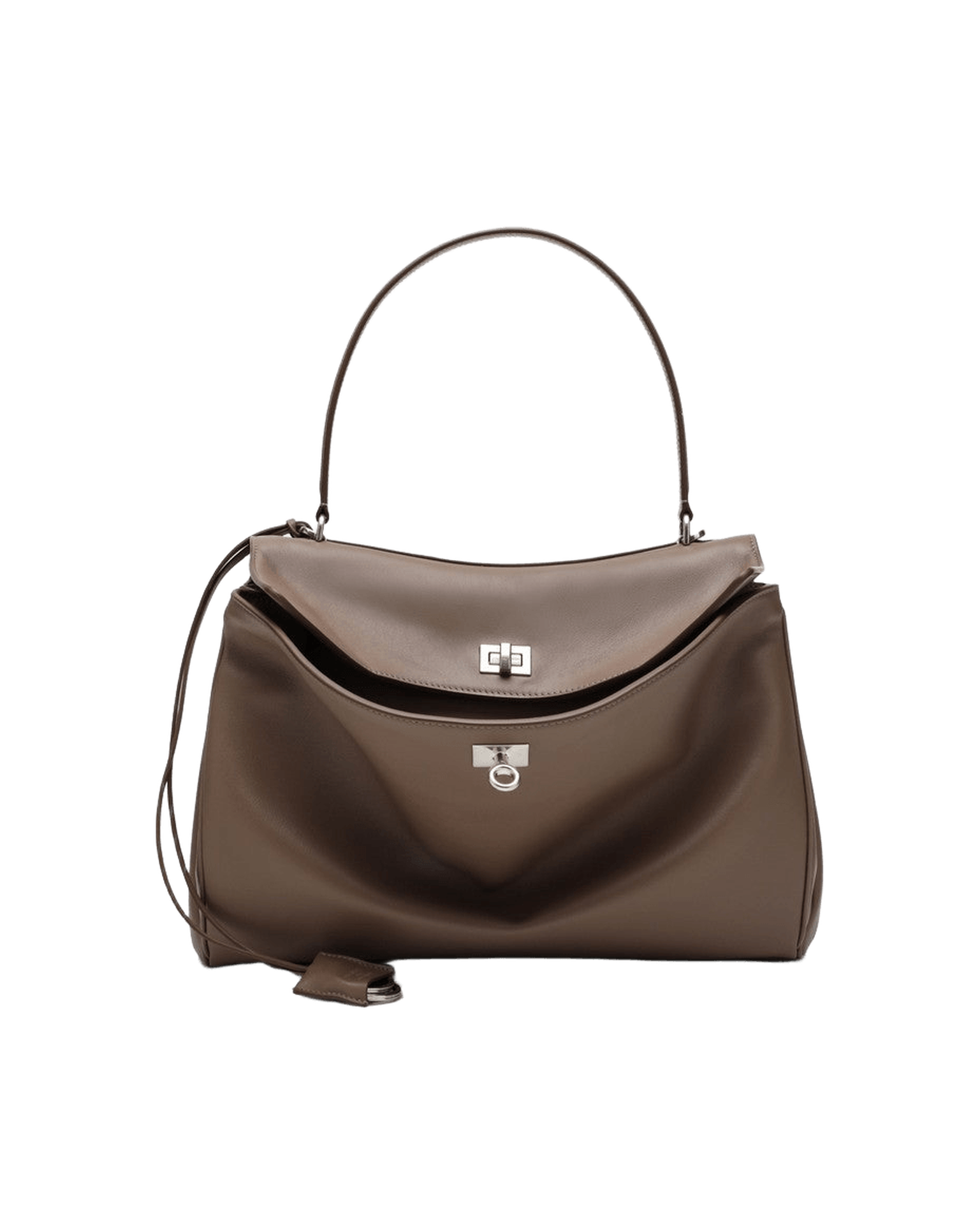 Balenciaga Taupe Medium Rodeo Bag In Smooth Calfskin Glam Steals