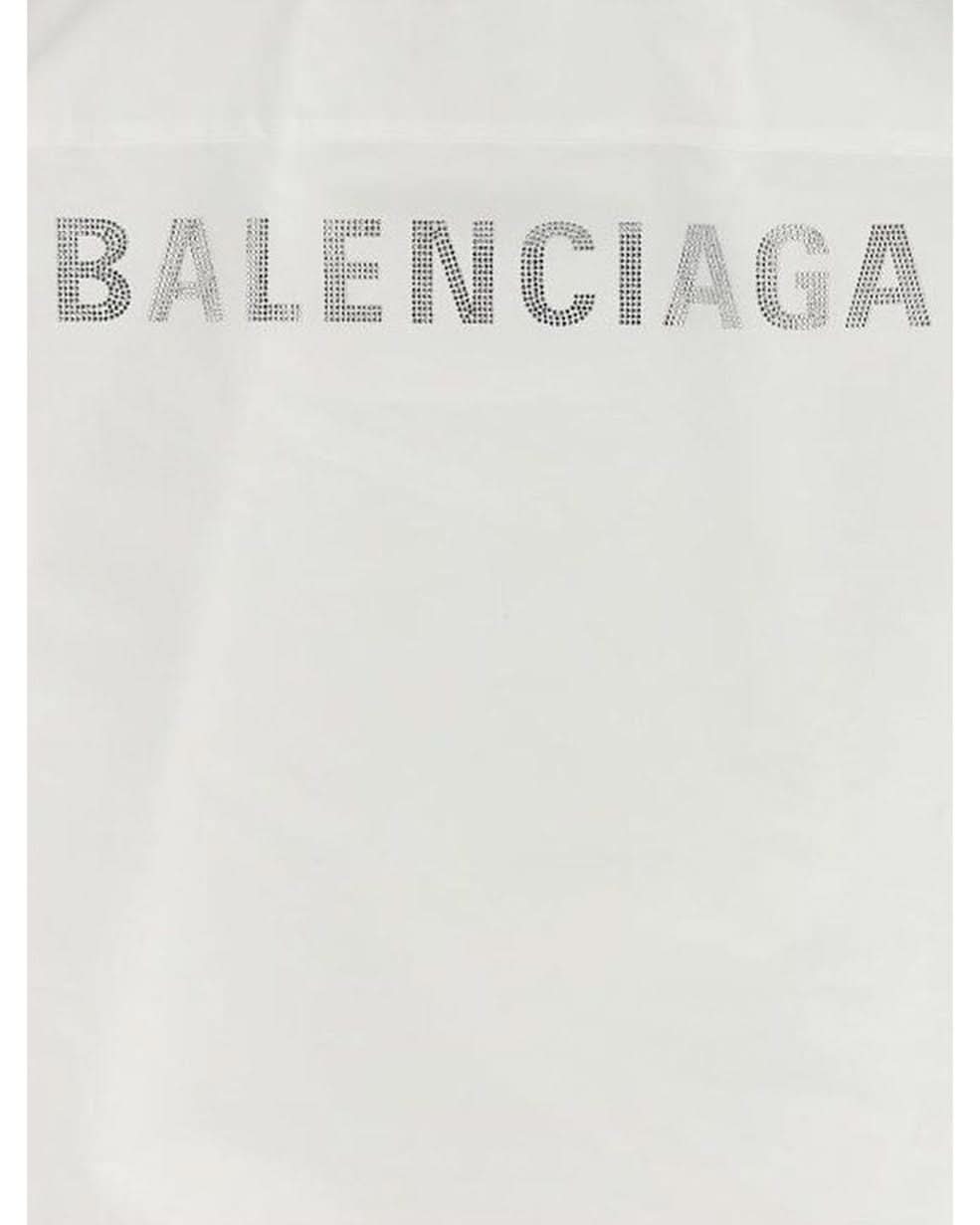 Balenciaga White Cotton Dress Shirt Glam Steals