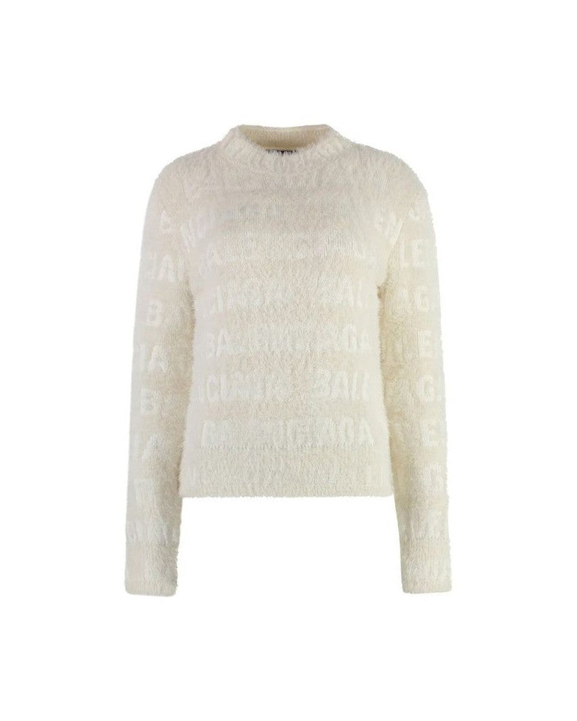 Balenciaga White Elastane Sweatshirt