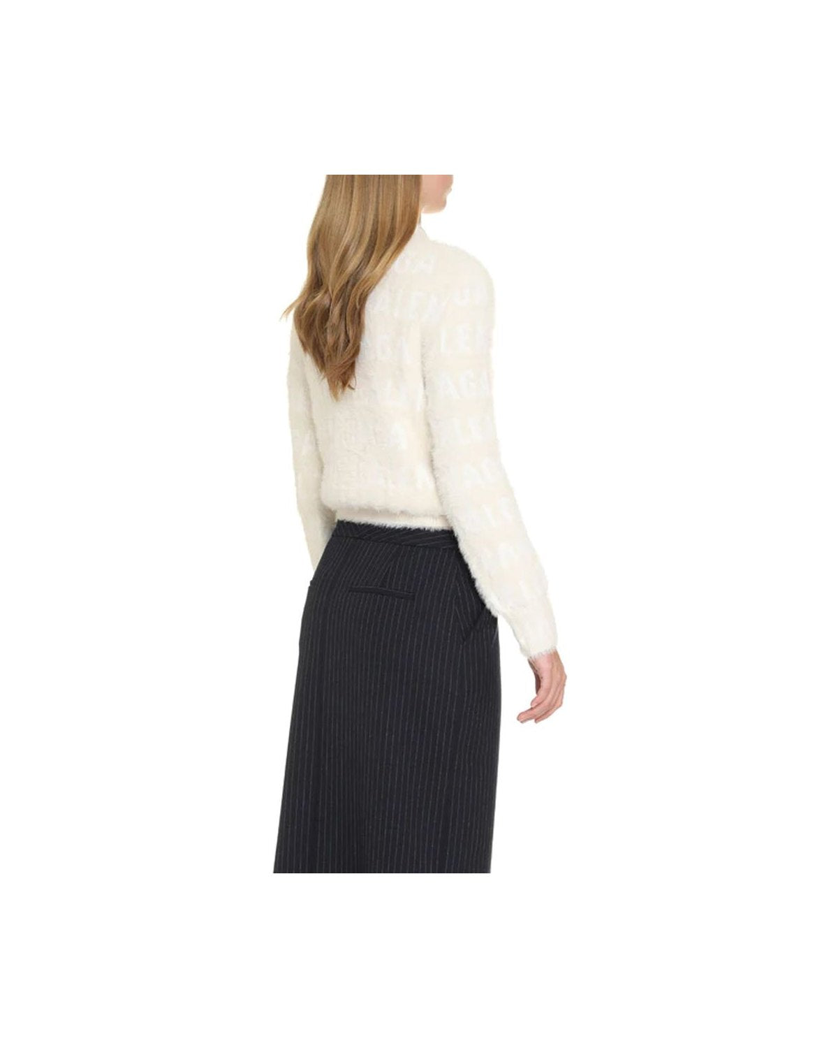 Balenciaga White Elastane Sweatshirt Glam Steals