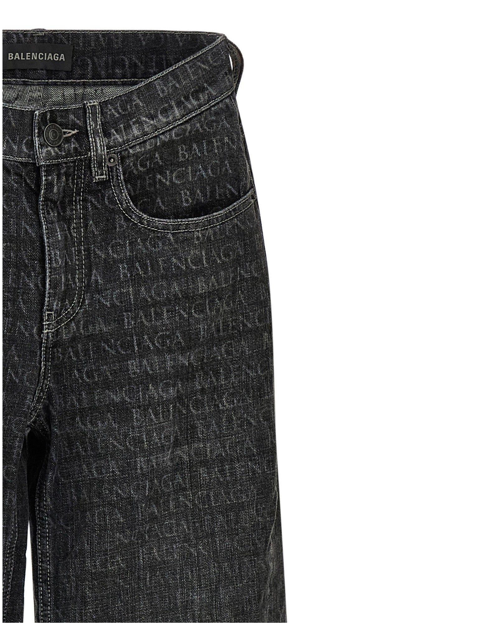Balenciaga Wide Leg Jeans Jeans