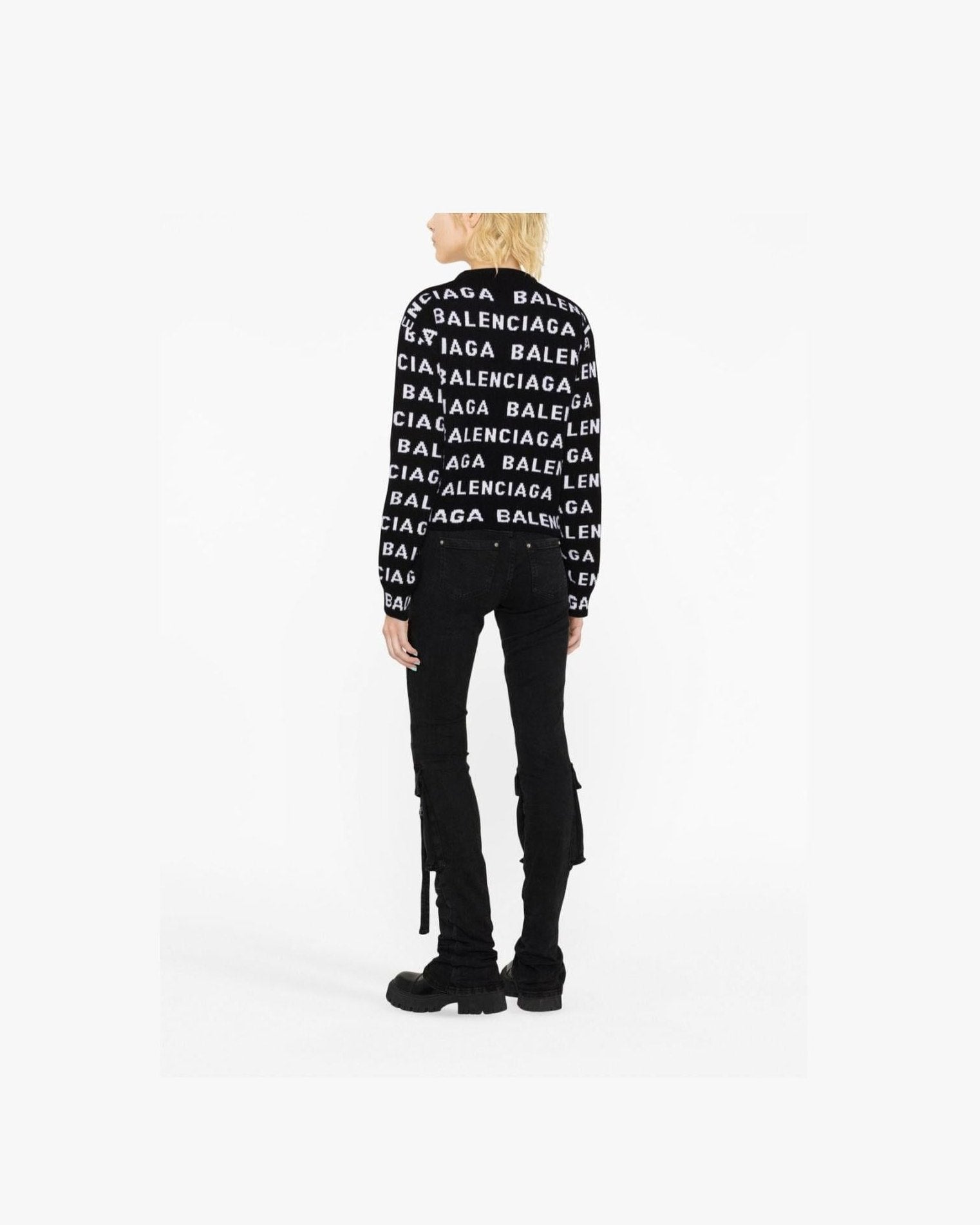 Balenciaga Wool Logo Sweater Sweaters