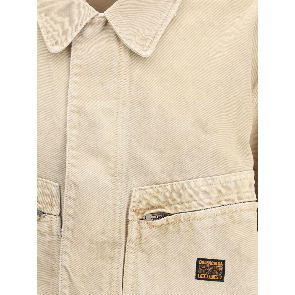 Balenciaga Workwear Crop Jacket Glam Steals