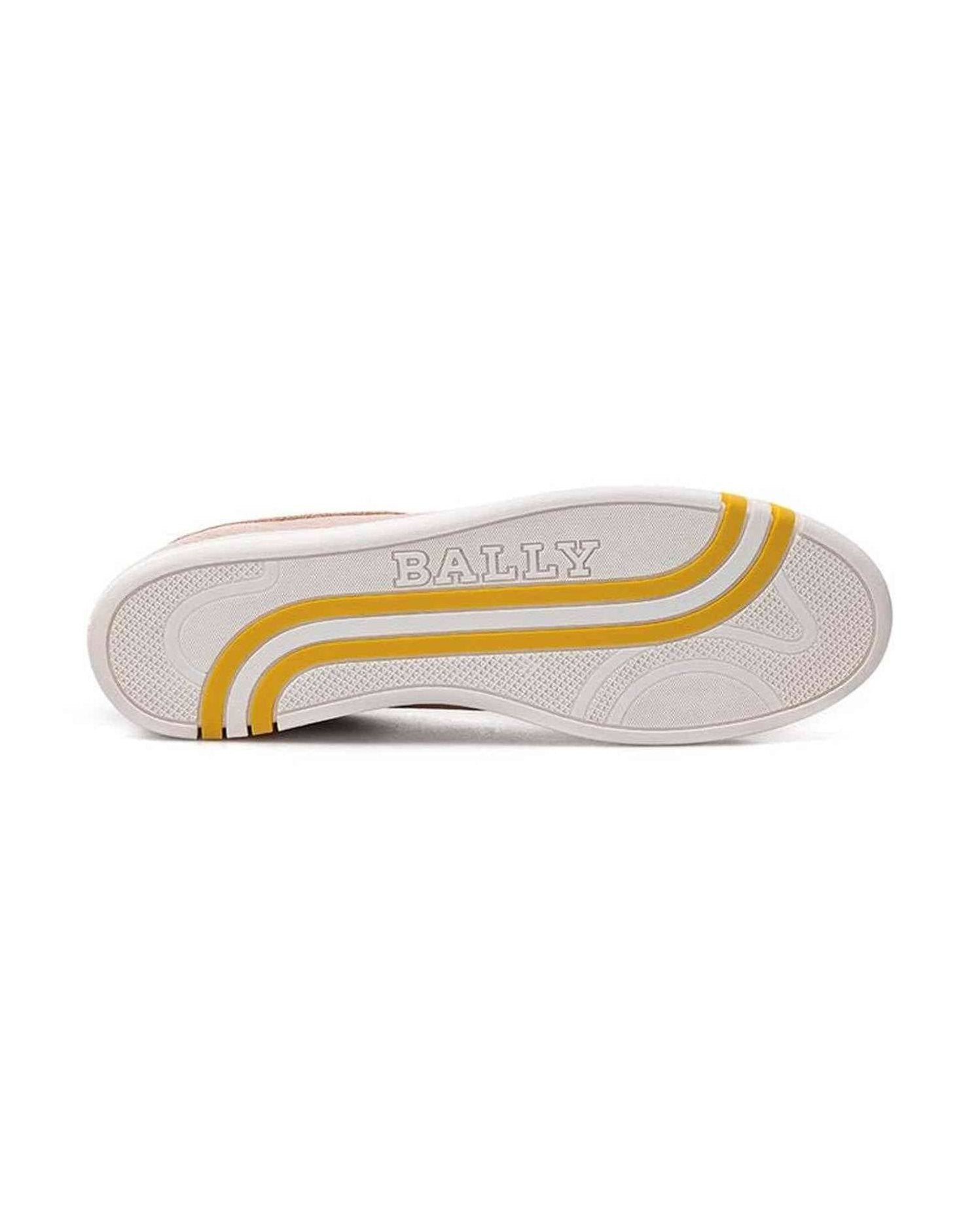 Bally Elegant Cotton Leather Pink Sneakers Glam Steals