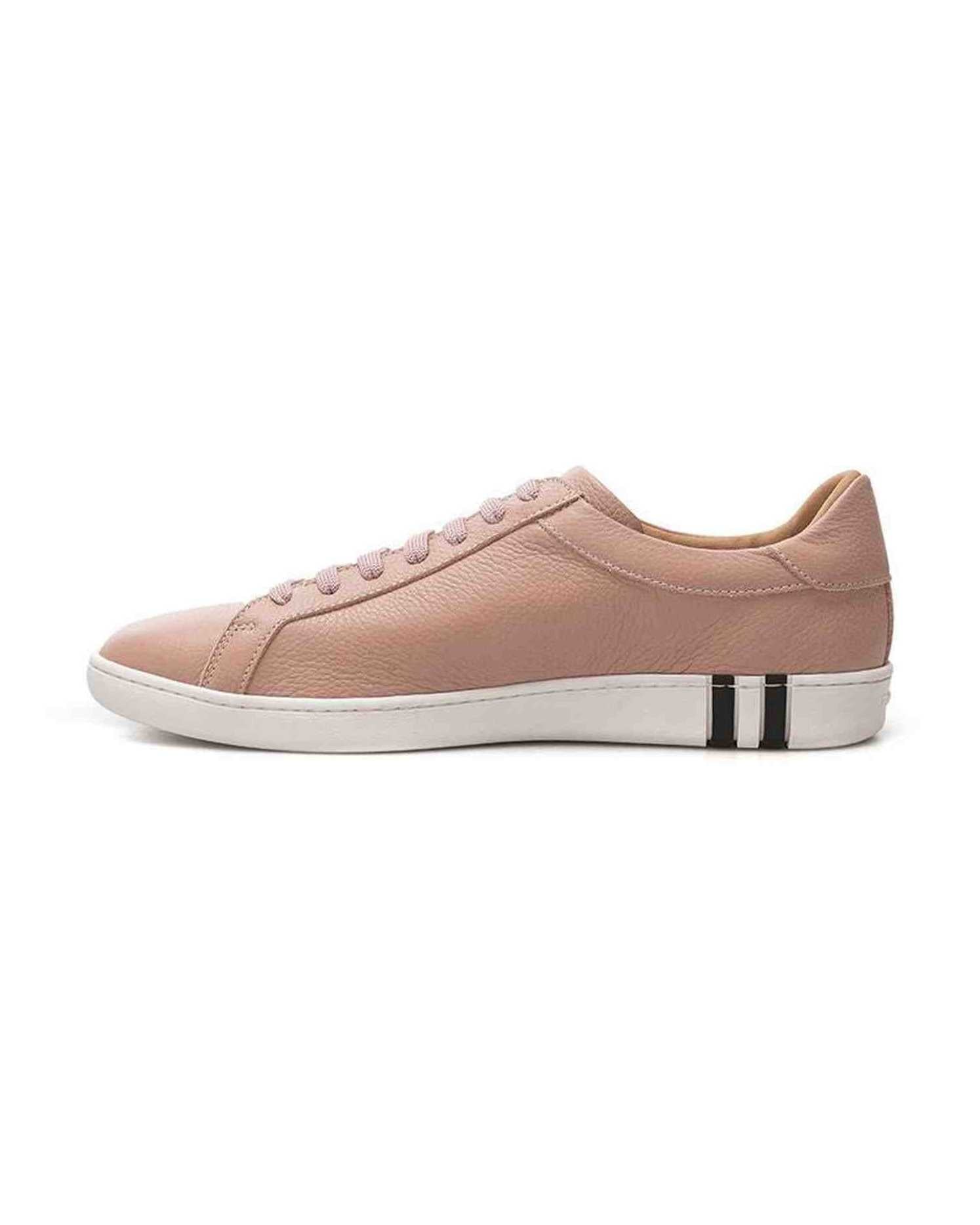 Bally Elegant Leather Sneakers For Pink Women Glam Steals
