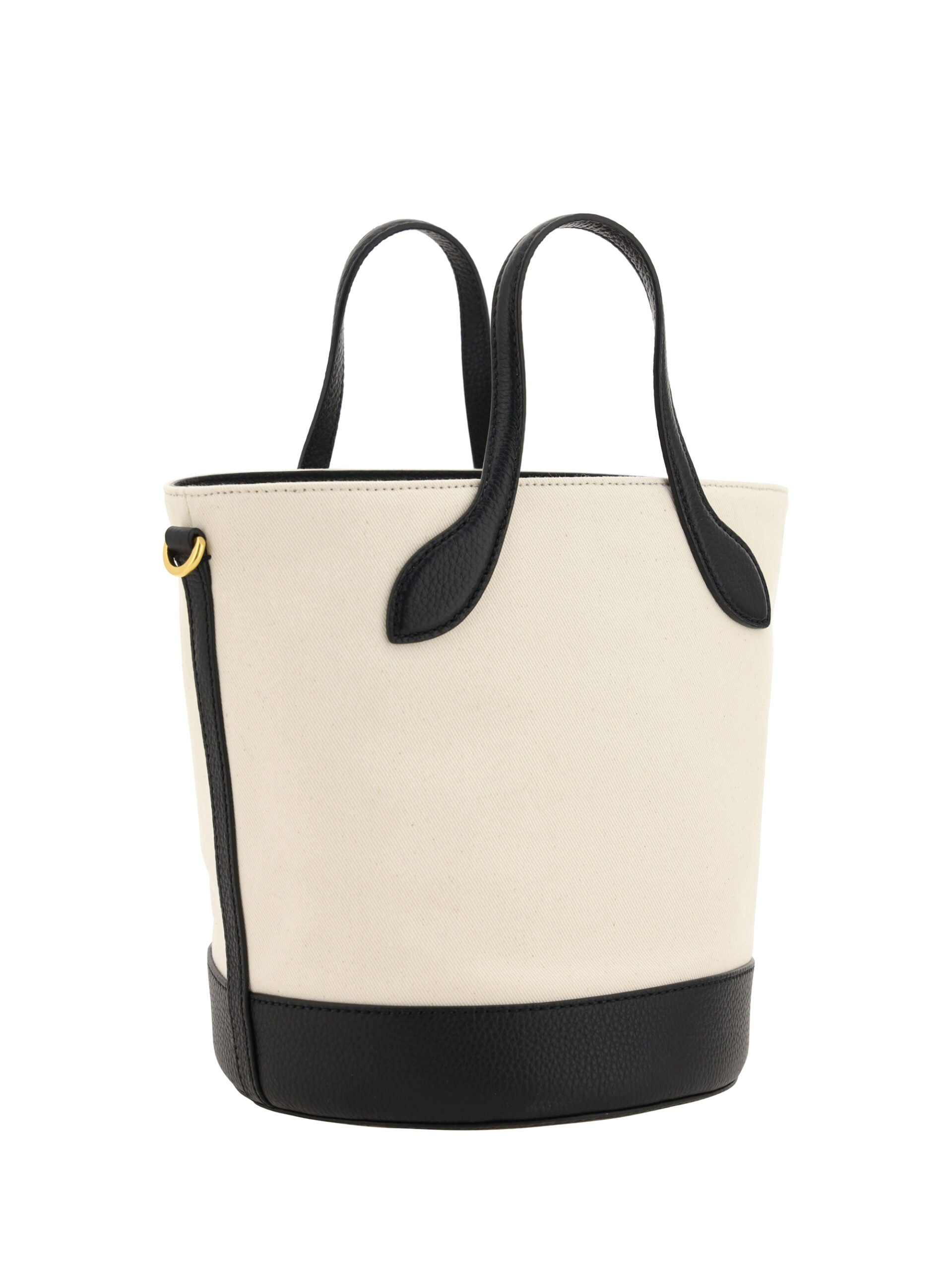 Bally Elegant Monogram Bucket Bag In Black White Glam Steals