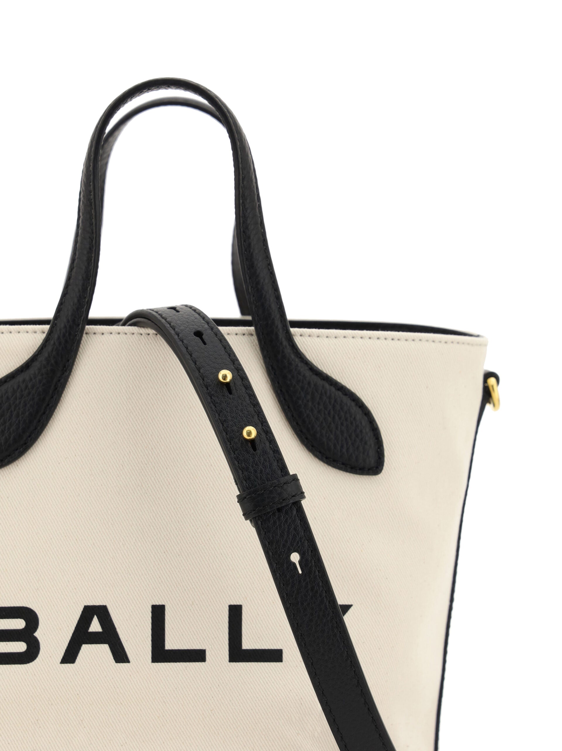 Bally Elegant Monogram Bucket Bag In Black White Glam Steals