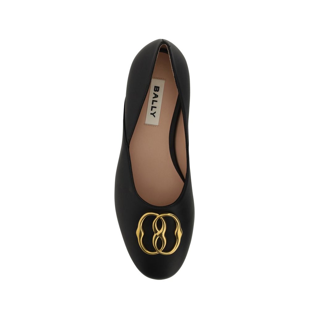 Bally Leather Ballerina Flats Glam Steals