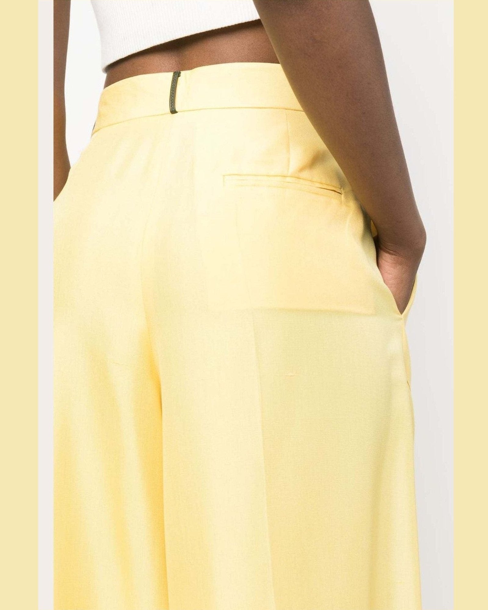 Bally Yellow Trouser Glam Steals