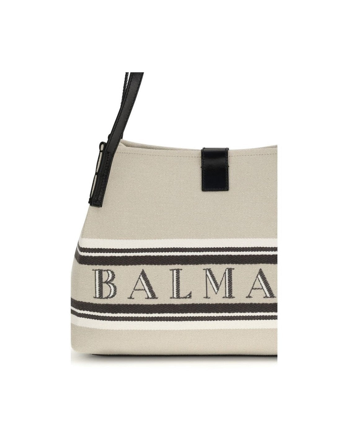 Balmain Beige Cotton Shoulder Bag Glam Steals