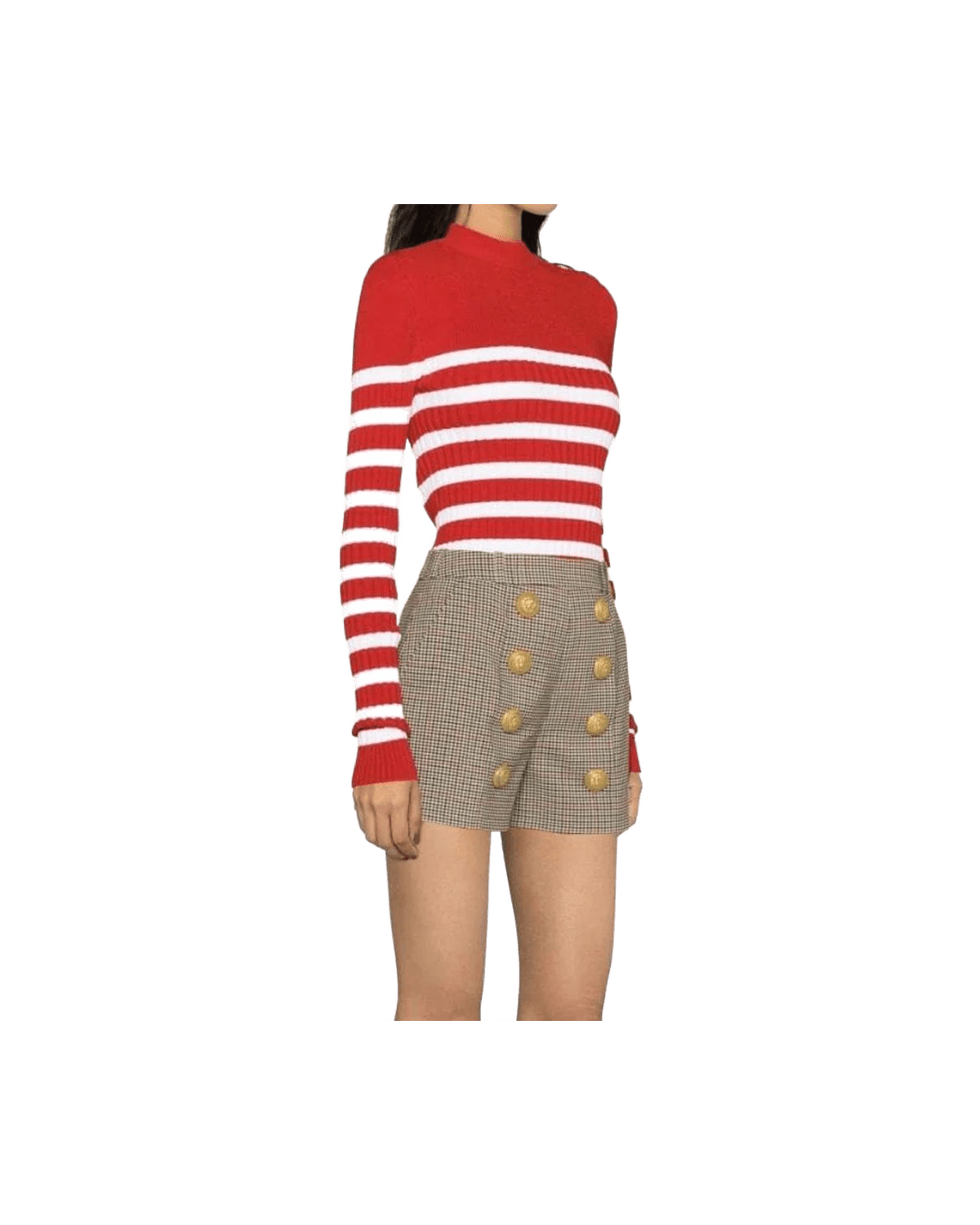 Balmain Beige Polyester Short and Mini Shorts Glam Steals