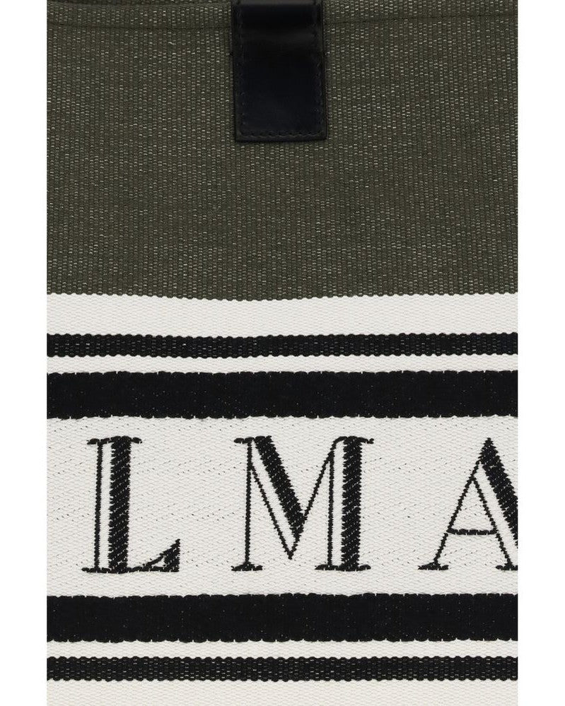 Balmain Black Cotton Handbag Glam Steals