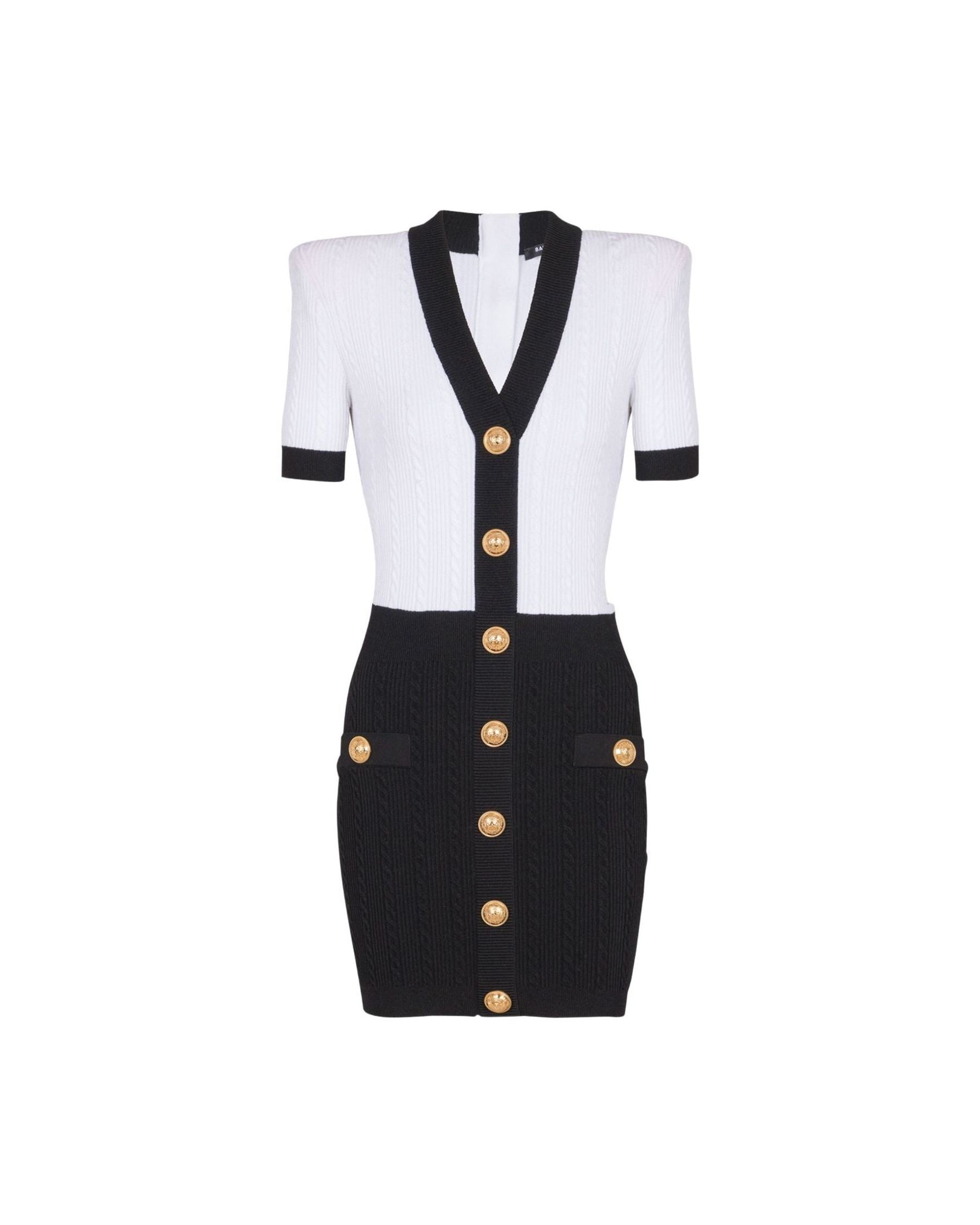Balmain Black Dress Glam Steals