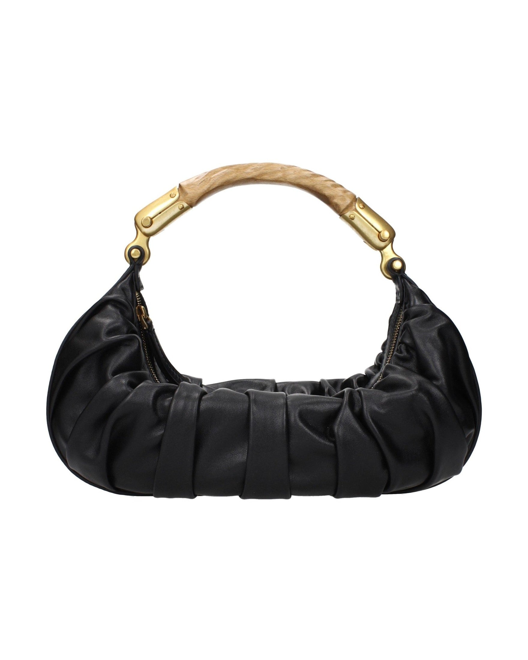 Balmain Black Leather Handbag Glam Steals