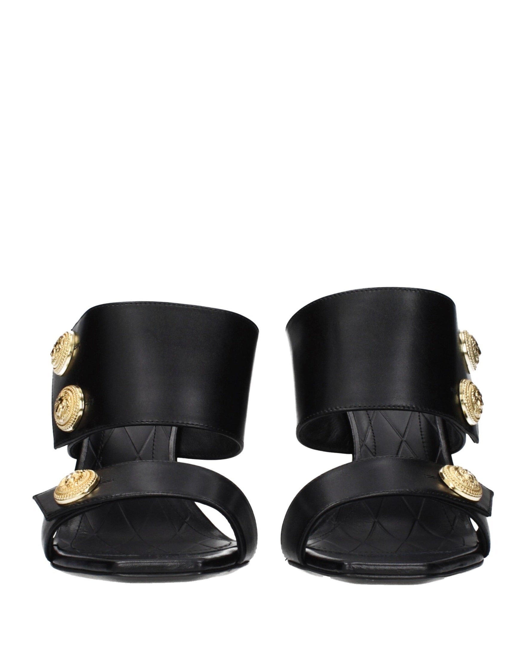 Balmain Black Leather Stiletto Heels Glam Steals