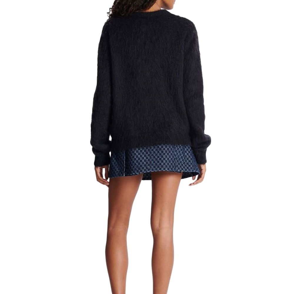 Balmain Black Mohair Sweatshirt Glam Steals