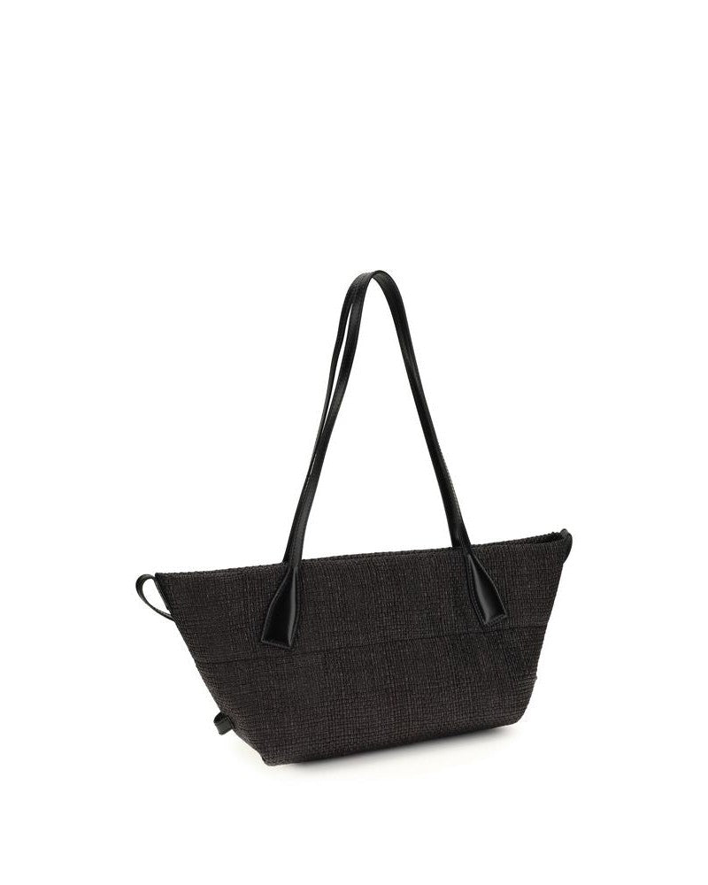 Balmain Black Raffia Shoulder Bag Shoulder Bags