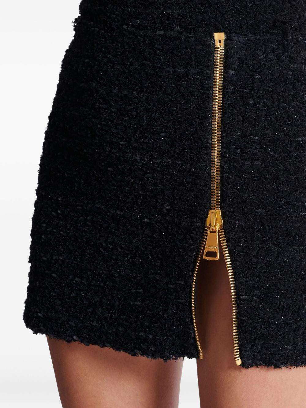 Balmain Black Skirt Glam Steals
