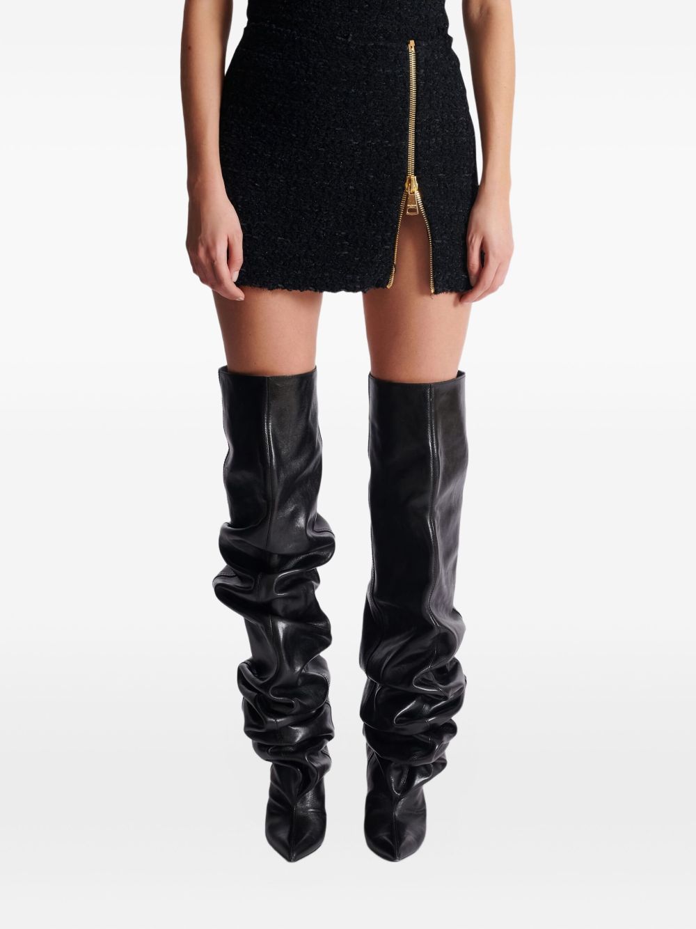 Balmain Black Skirt Glam Steals
