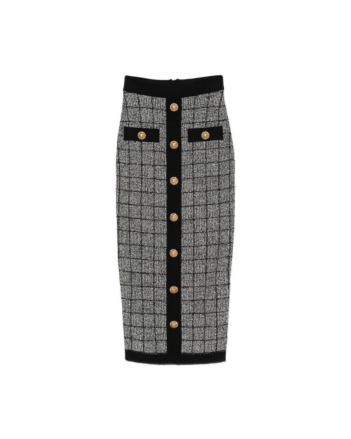 Balmain Black Skirt Glam Steals
