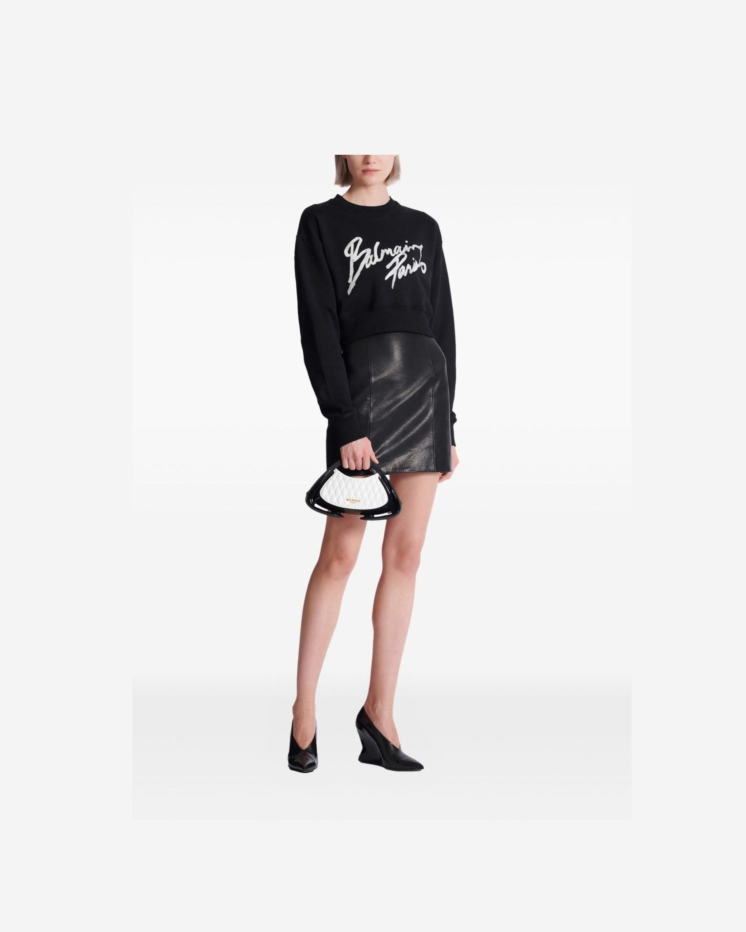 Balmain Black Sweater Sweaters